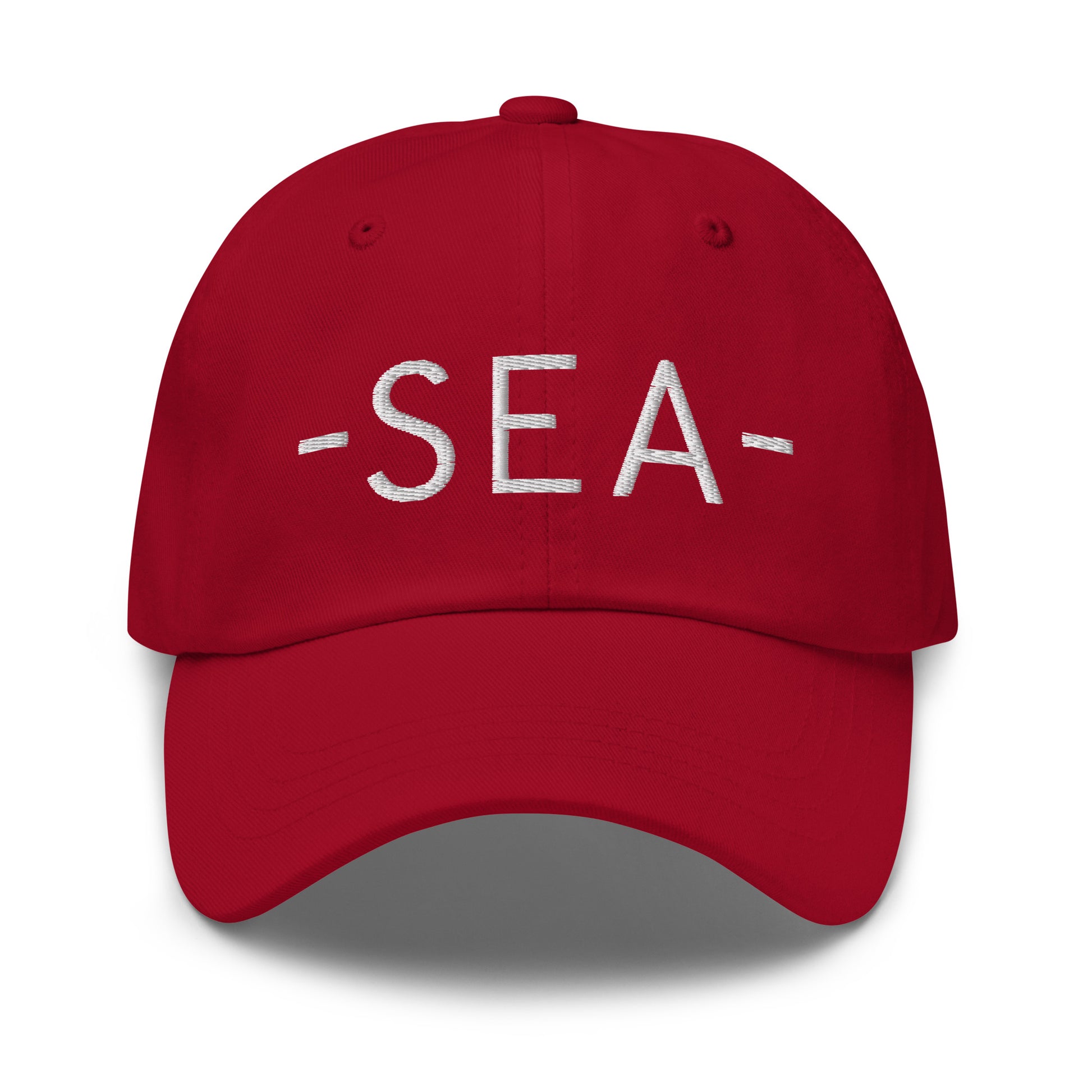 Souvenir Baseball Cap - White • SEA Seattle • YHM Designs - Image 16