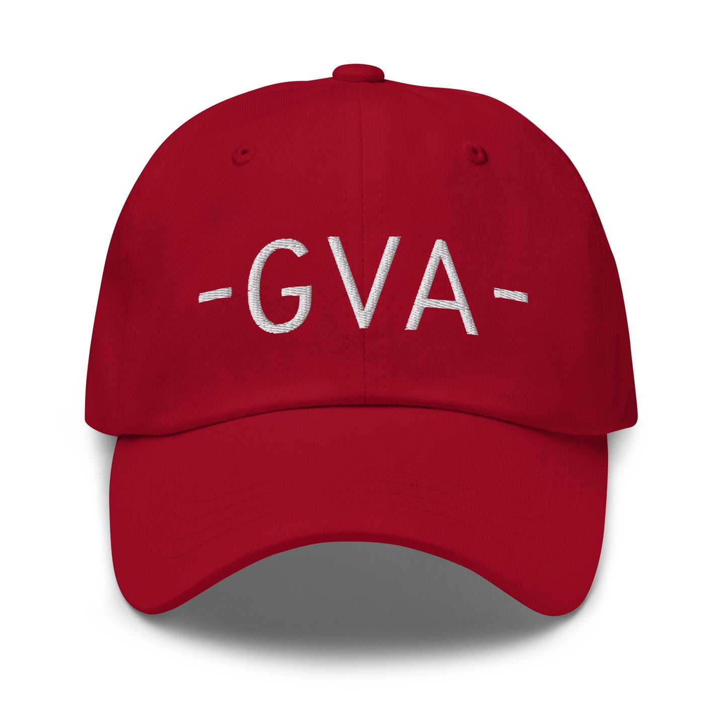 GVA Geneva Baseball Cap • Minimalist Lettering in White • YHM Designs - Image 16