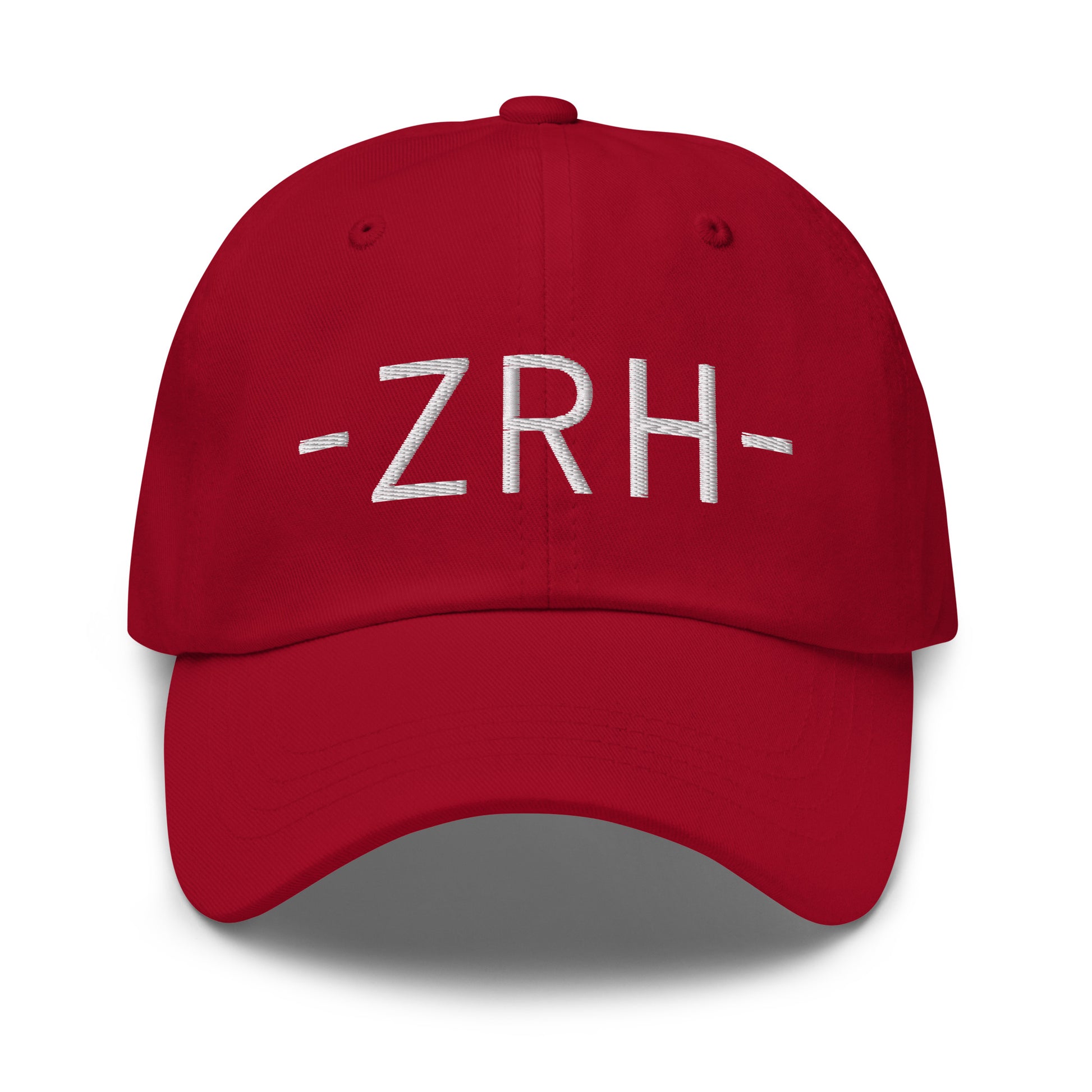 Souvenir Baseball Cap - White • ZRH Zurich • YHM Designs - Image 16