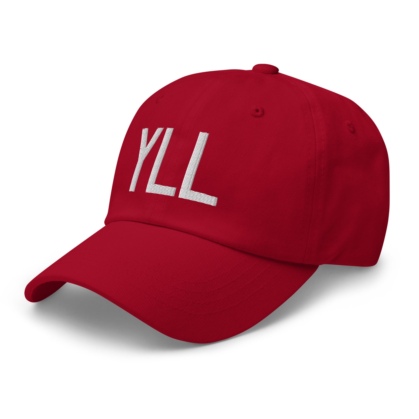 Airport Code Baseball Cap - White • YLL Lloydminster • YHM Designs - Image 21
