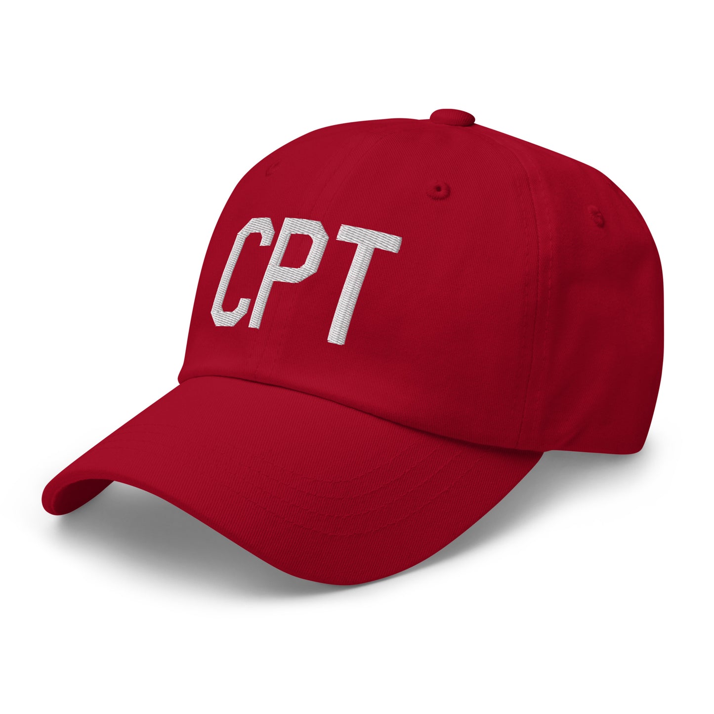 Airport Code Baseball Cap - White • CPT Cape Town • YHM Designs - Image 21