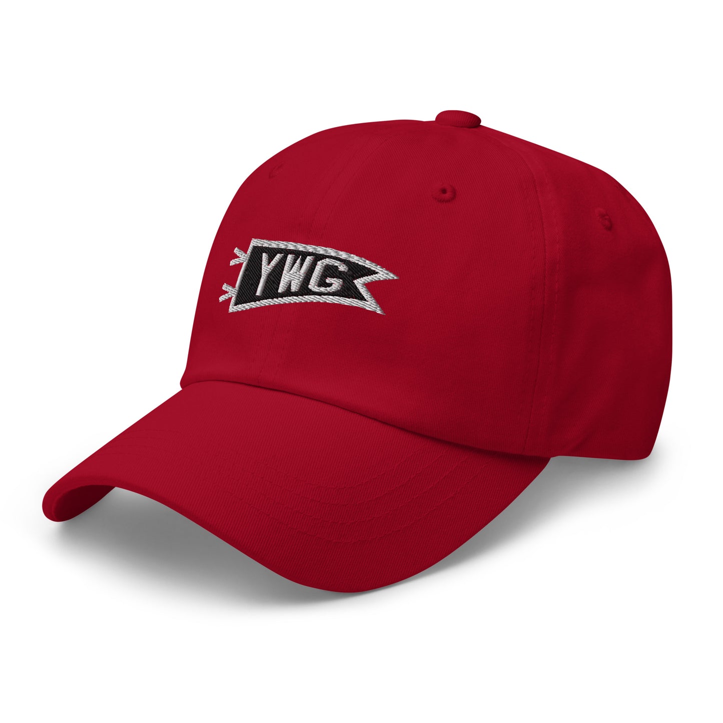 Pennant Baseball Cap - Black & White • YWG Winnipeg • YHM Designs - Image 15