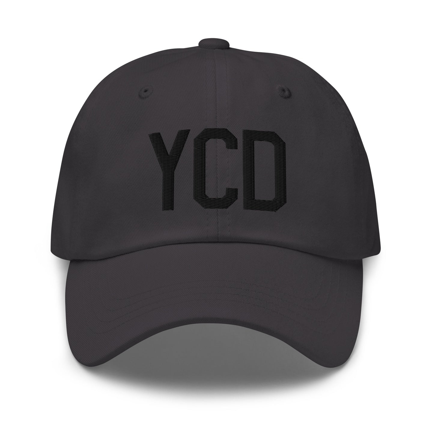 Airport Code Baseball Cap - Black • YCD Nanaimo • YHM Designs - Image 13