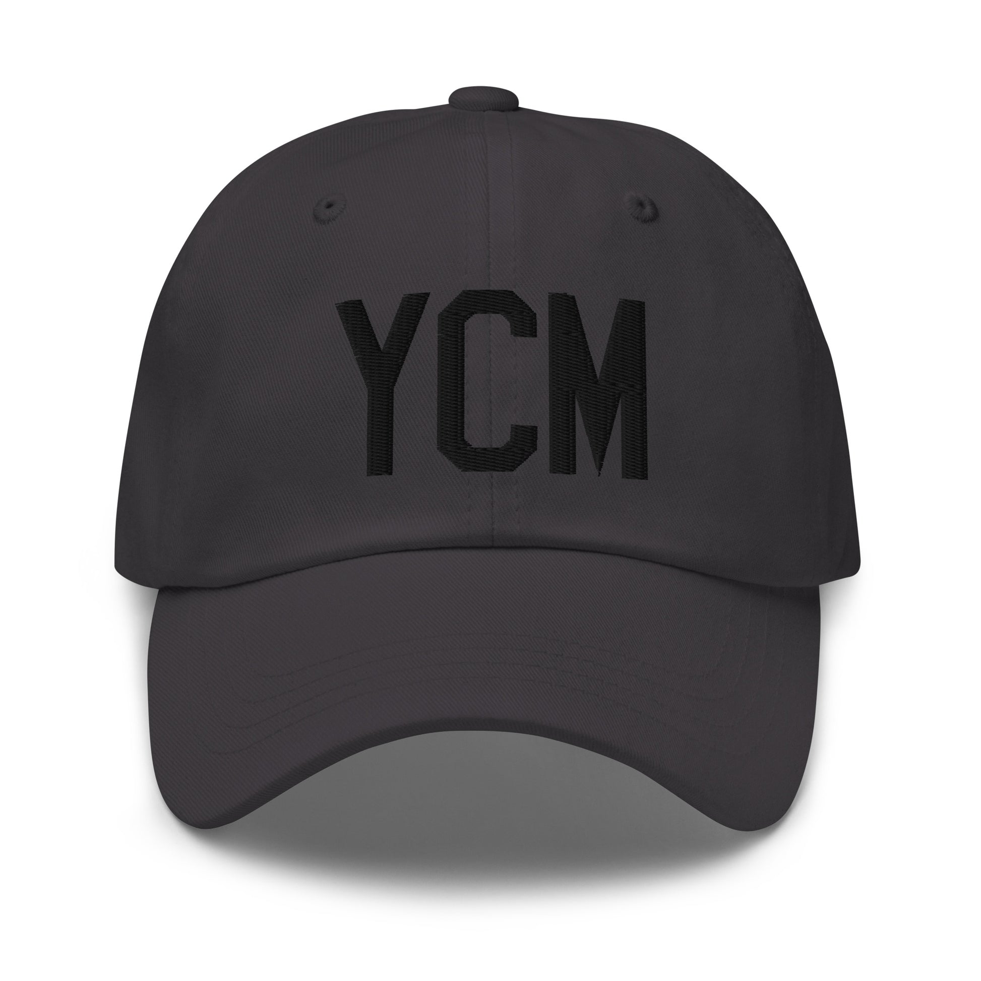 Airport Code Baseball Cap - Black • YCM St. Catharines • YHM Designs - Image 13