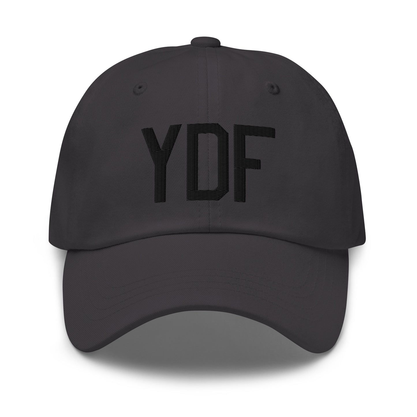 Airport Code Baseball Cap - Black • YDF Deer Lake • YHM Designs - Image 13