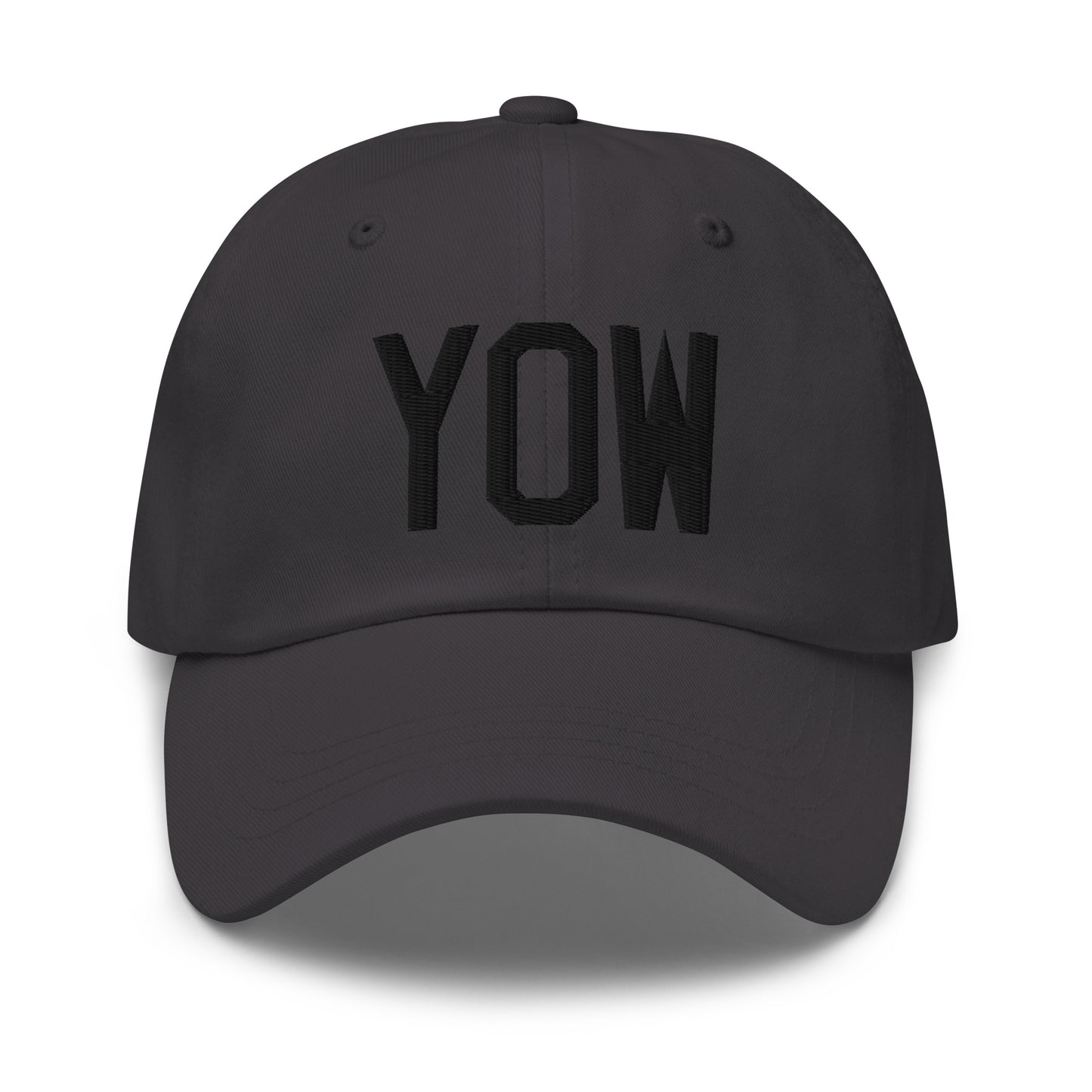 Airport Code Baseball Cap - Black • YOW Ottawa • YHM Designs - Image 13