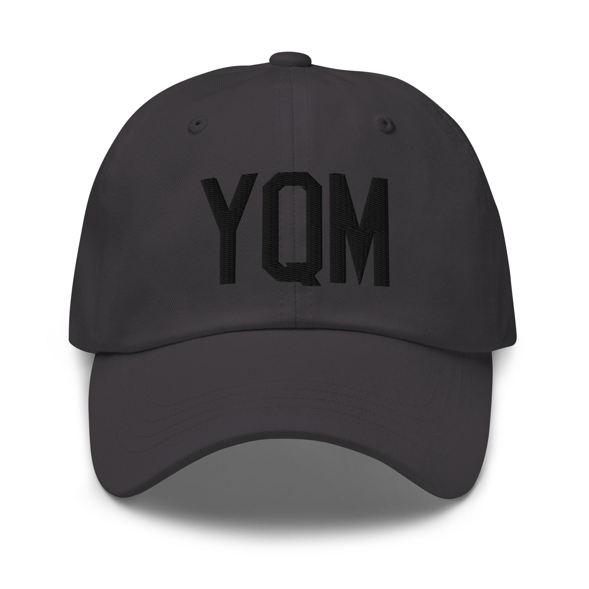 Airport Code Baseball Cap - Black • YQM Moncton • YHM Designs - Image 13