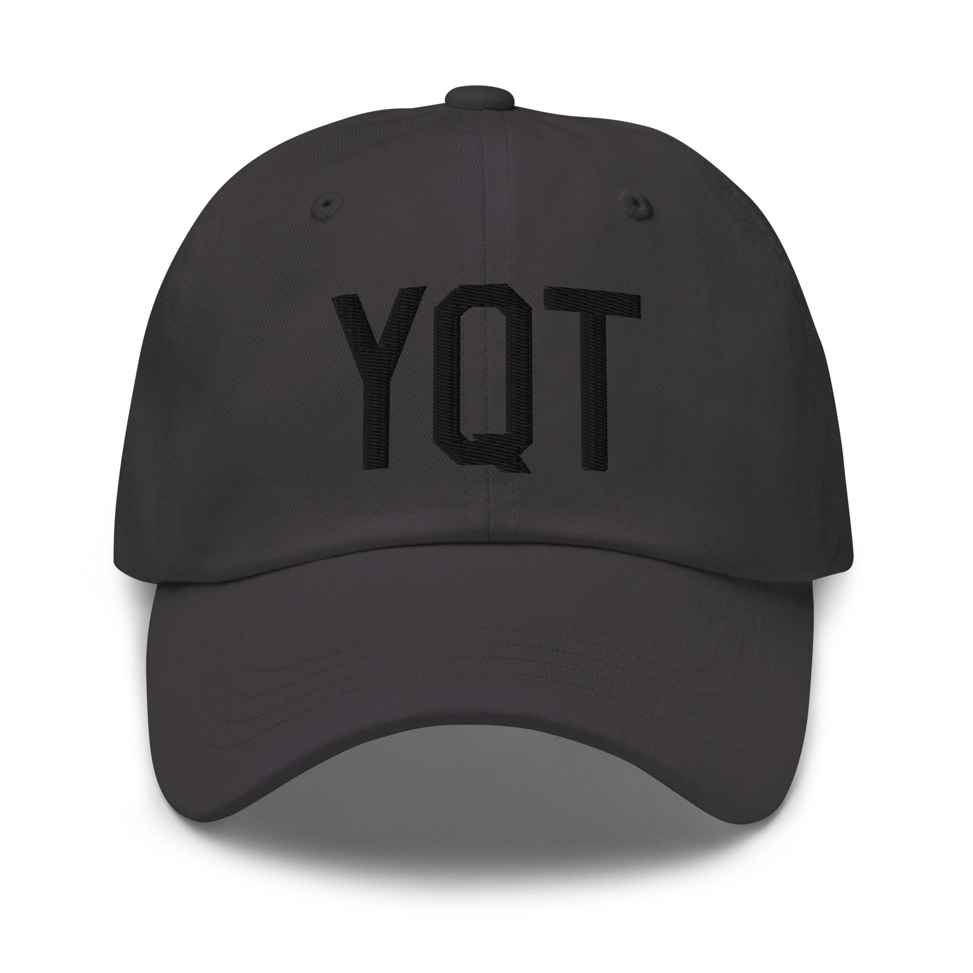 Airport Code Baseball Cap - Black • YQT Thunder Bay • YHM Designs - Image 13