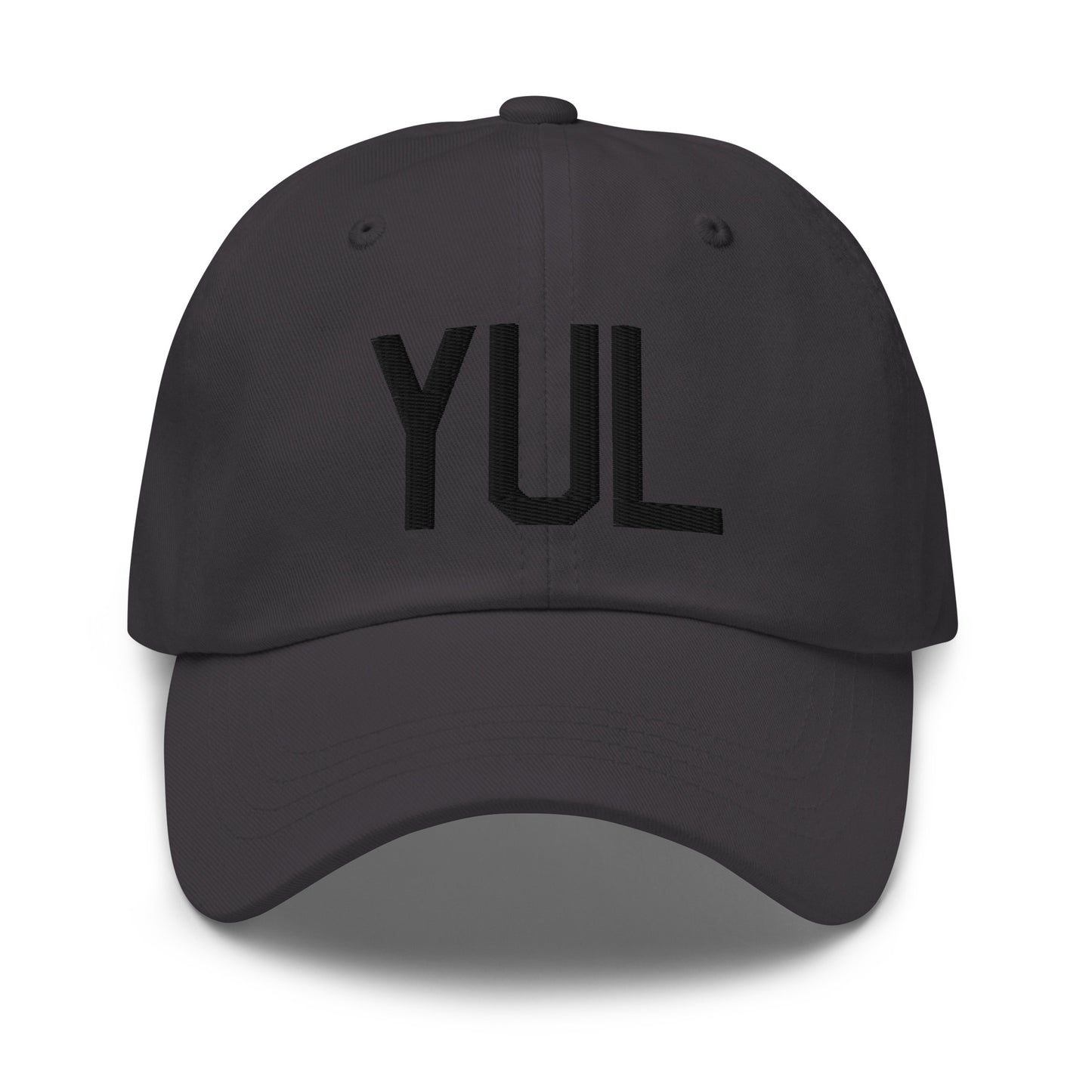 Airport Code Baseball Cap - Black • YUL Montreal • YHM Designs - Image 13