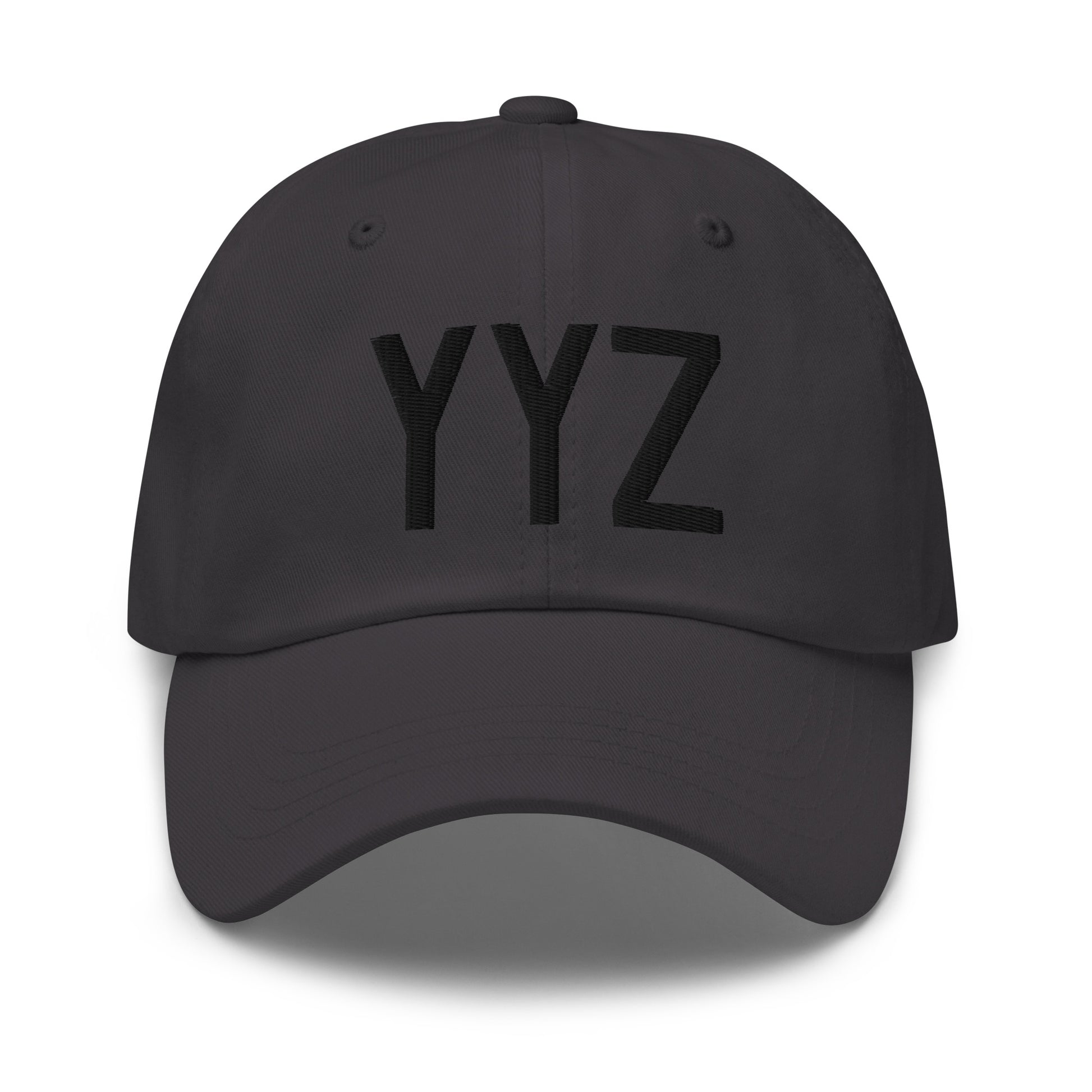 Airport Code Baseball Cap - Black • YYZ Toronto • YHM Designs - Image 13