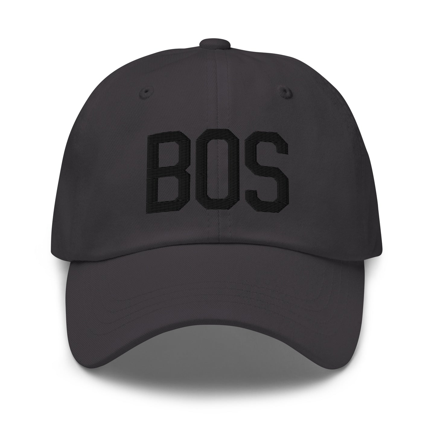 Airport Code Baseball Cap - Black • BOS Boston • YHM Designs - Image 13