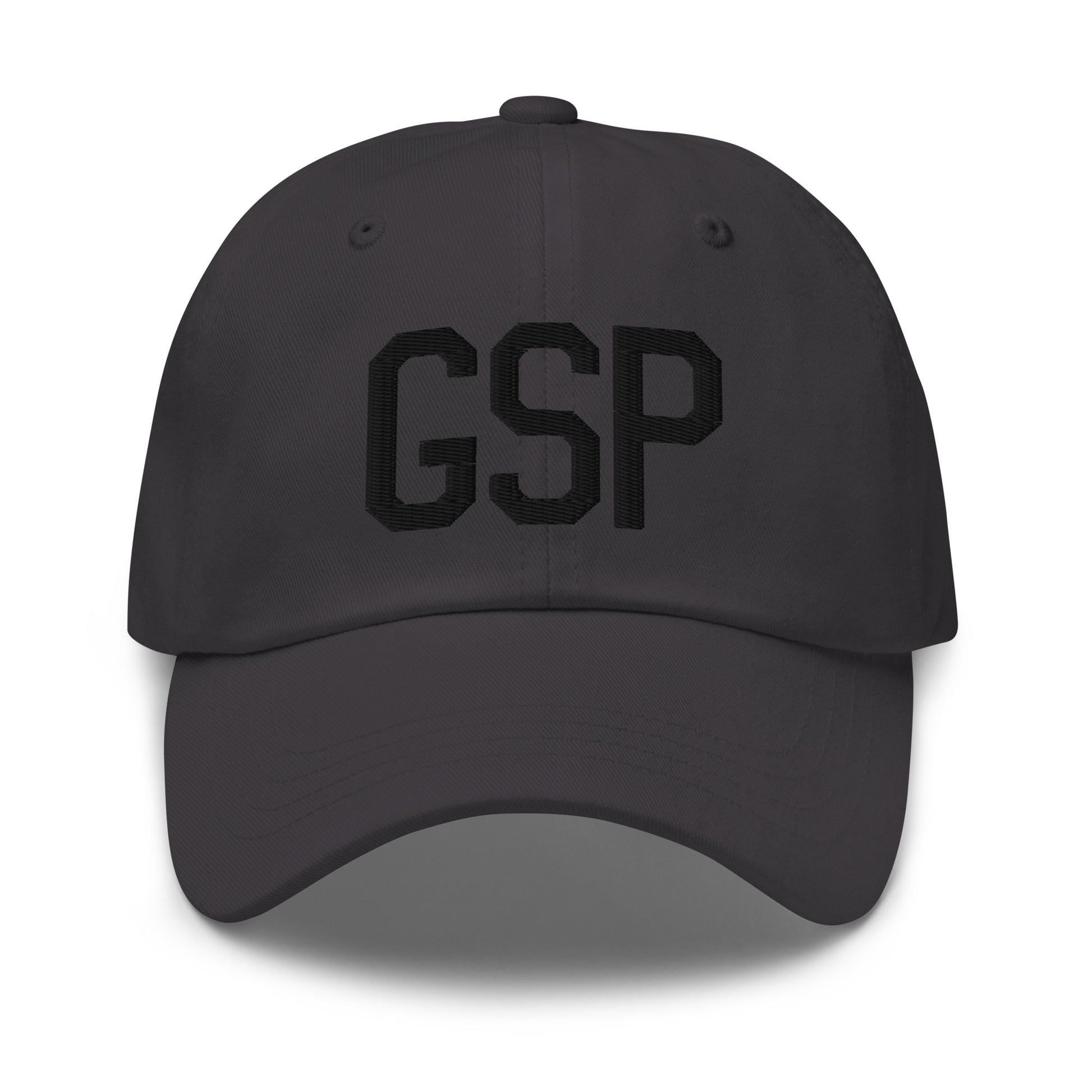 Airport Code Baseball Cap - Black • GSP Greenville-Spartanburg • YHM Designs - Image 13