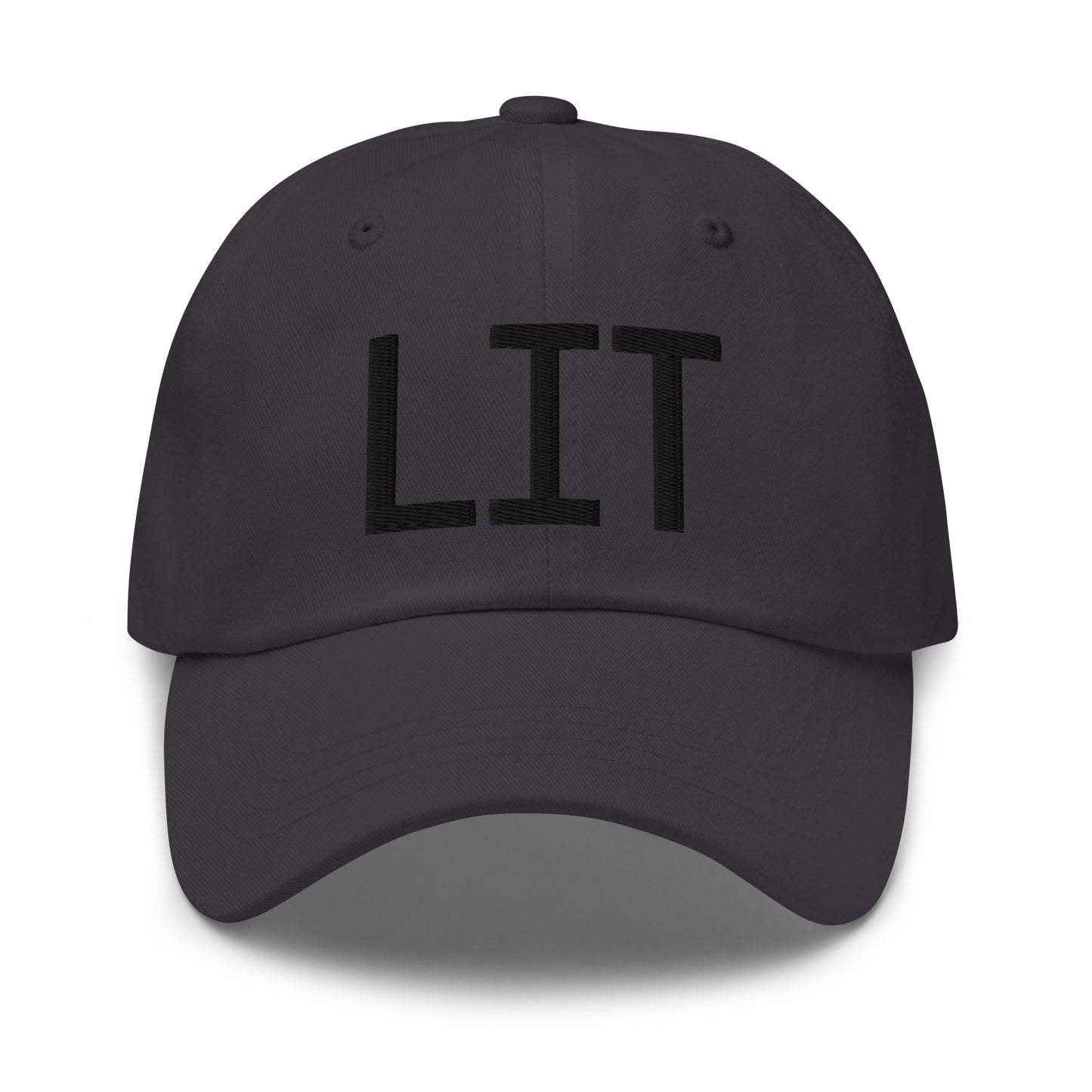 Airport Code Baseball Cap - Black • LIT Little Rock • YHM Designs - Image 13