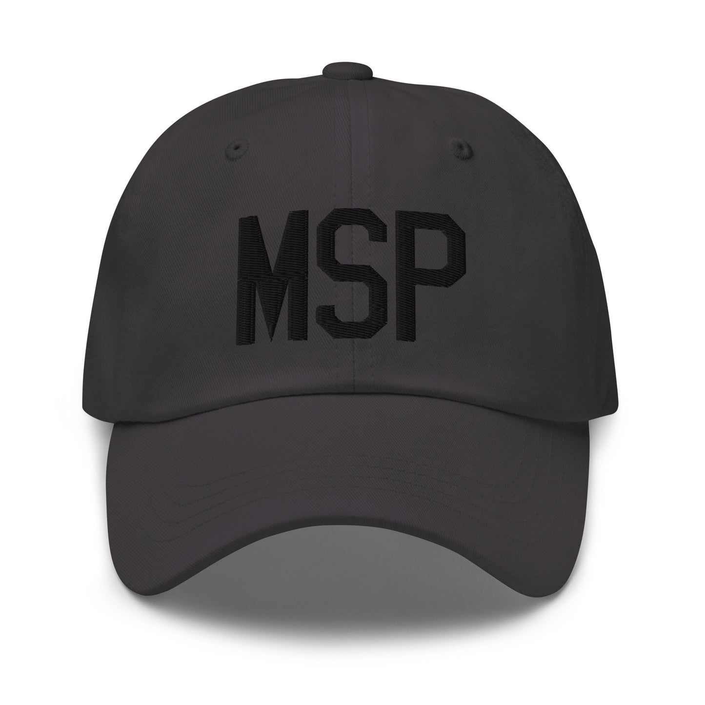 Airport Code Baseball Cap - Black • MSP Minneapolis • YHM Designs - Image 13