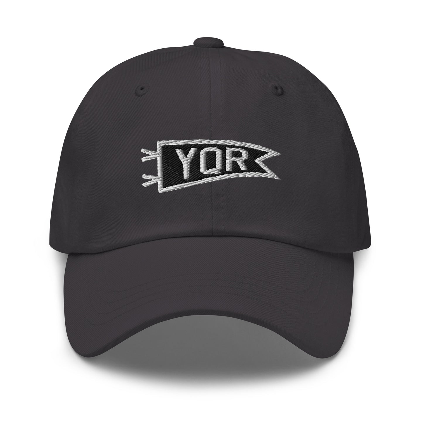 Pennant Baseball Cap - Black & White • YQR Regina • YHM Designs - Image 16