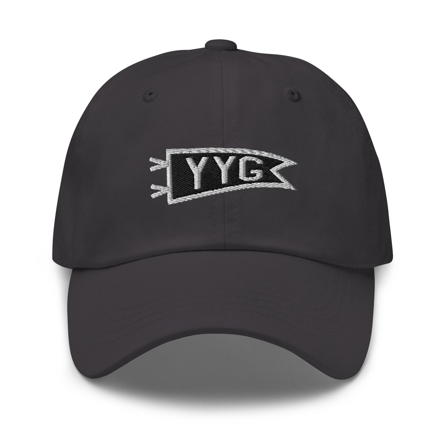 Pennant Baseball Cap - Black & White • YYG Charlottetown • YHM Designs - Image 16