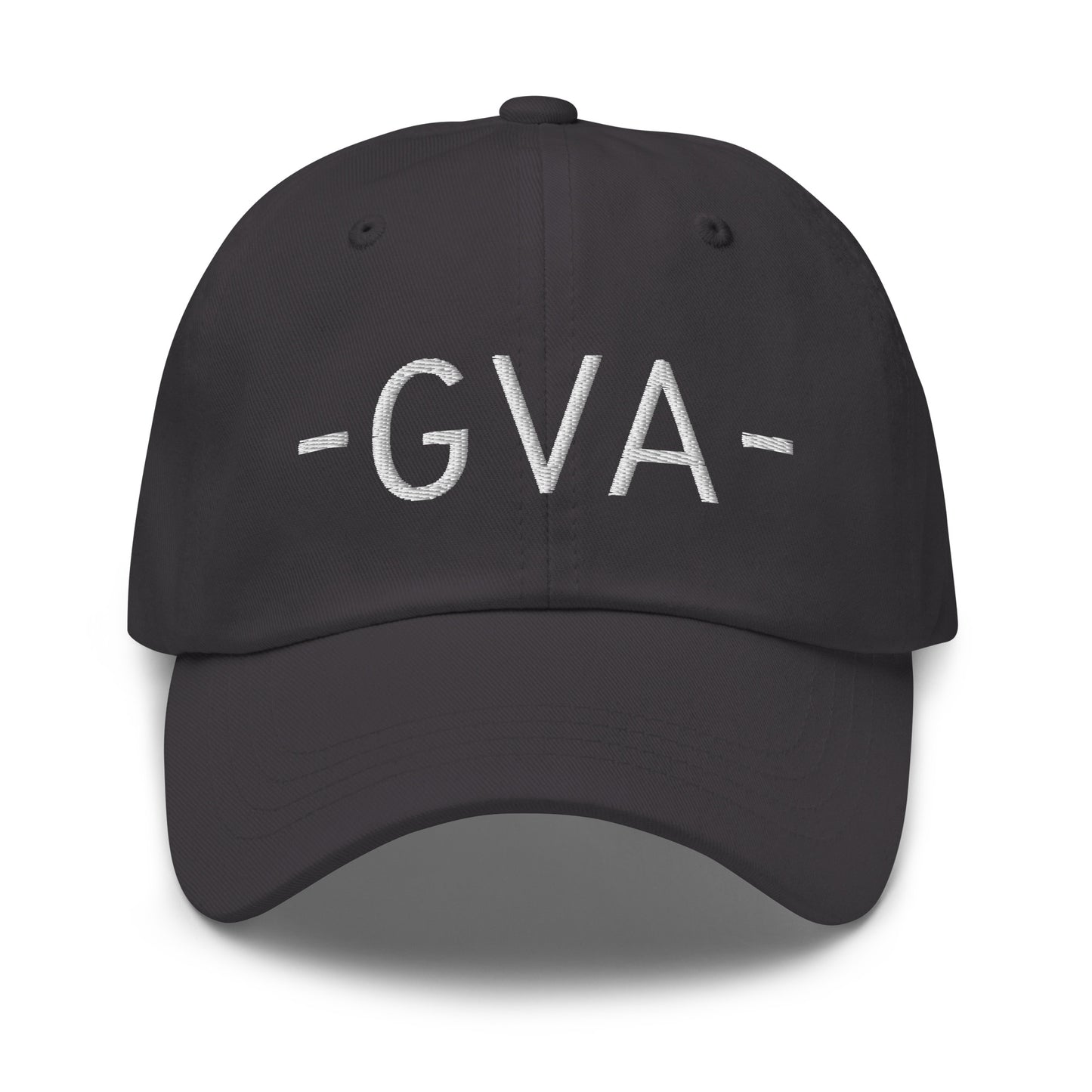 GVA Geneva Baseball Cap • Minimalist Lettering in White • YHM Designs - Image 19