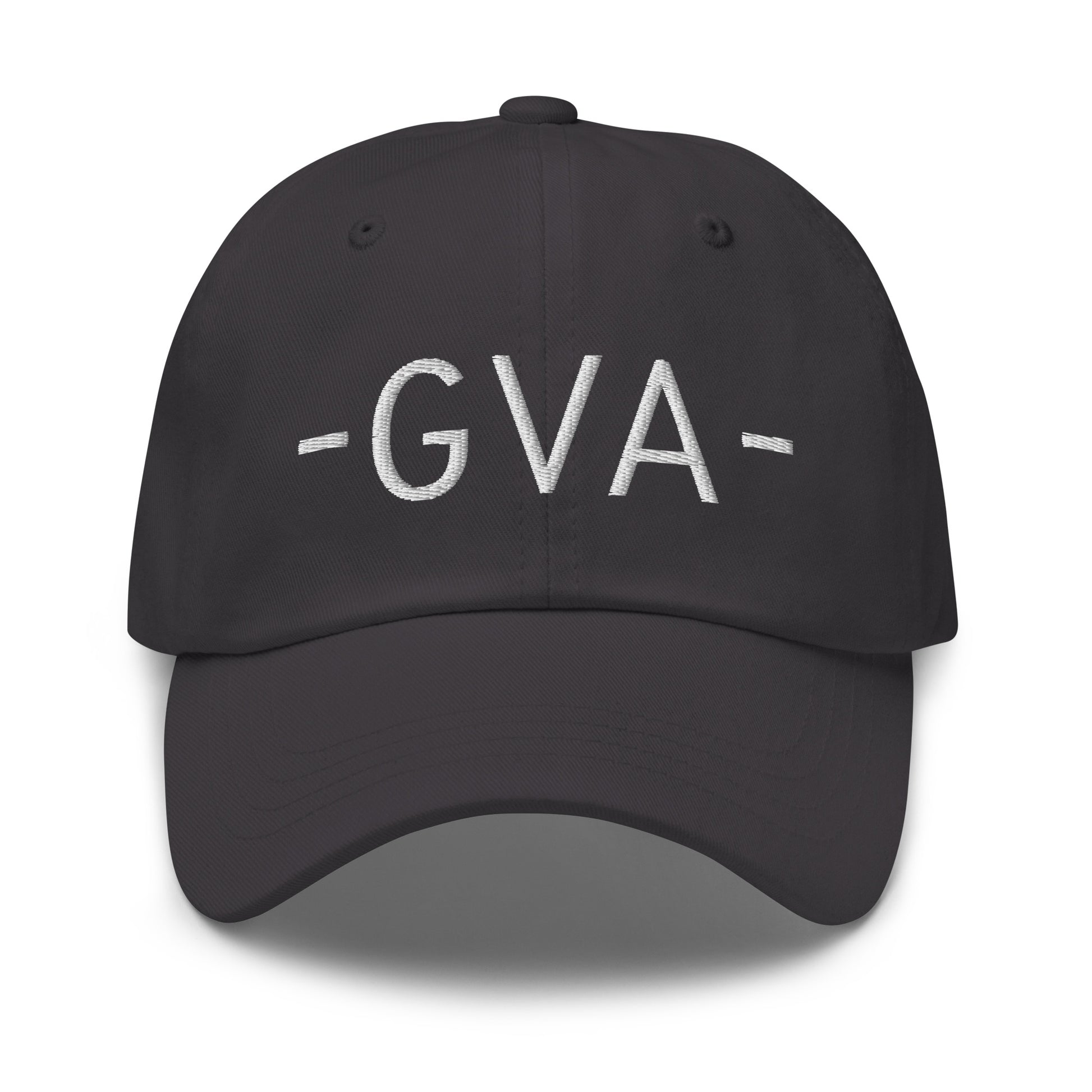 GVA Geneva Baseball Cap • Minimalist Lettering in White • YHM Designs - Image 19