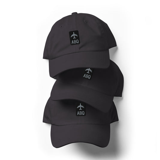 Jetliner Baseball Cap • Dark Grey • ABQ Albuquerque • YHM Designs - Image 02