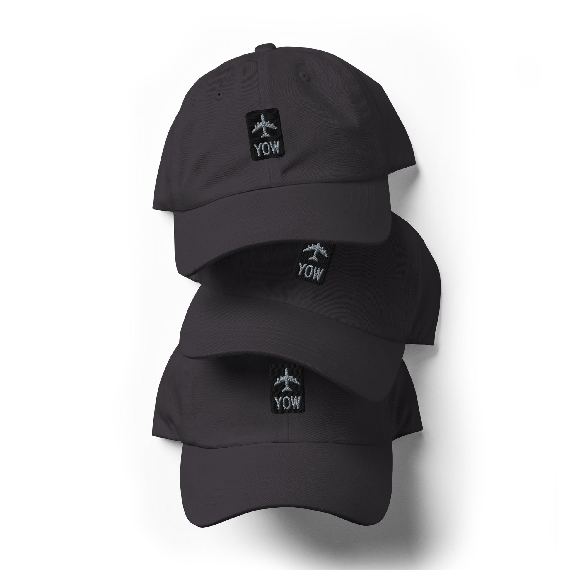 Jetliner Baseball Cap • Dark Grey • YOW Ottawa • YHM Designs - Image 02