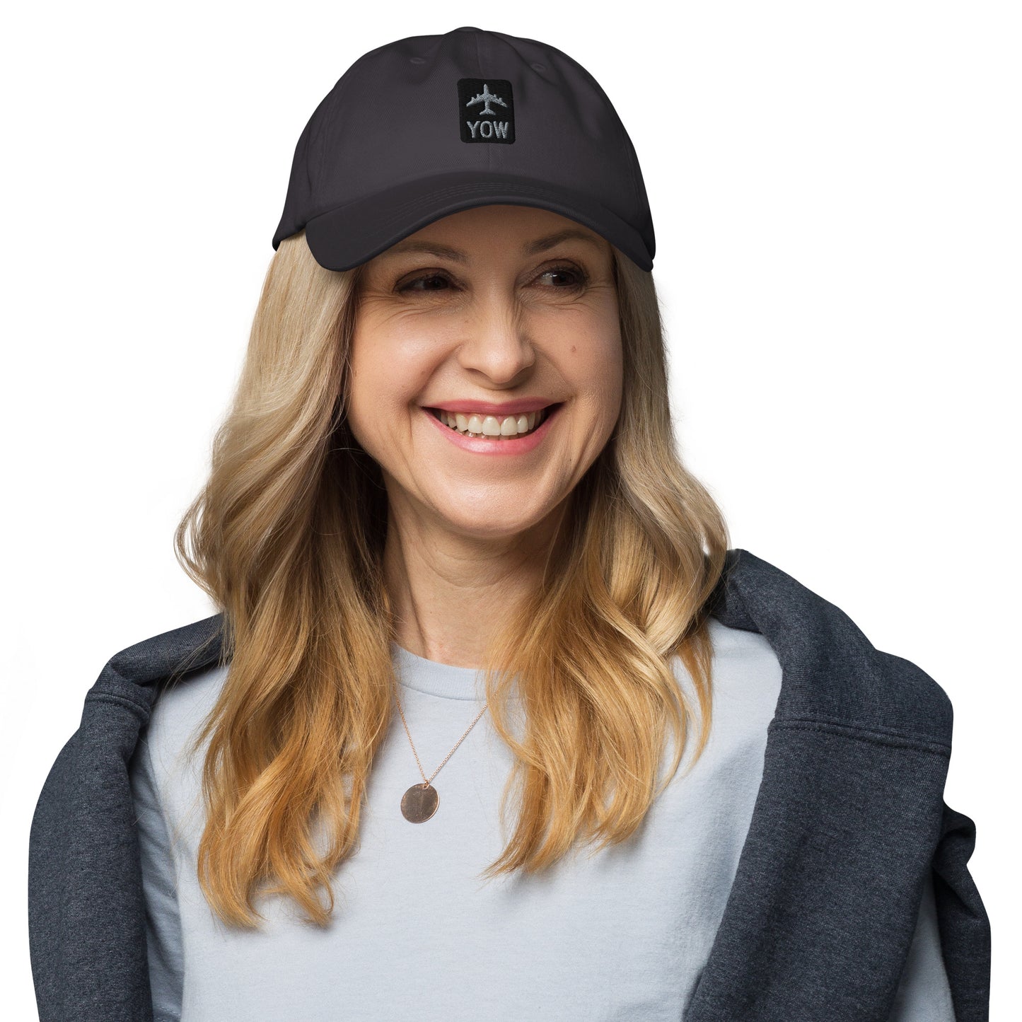 Jetliner Baseball Cap • Dark Grey • YOW Ottawa • YHM Designs - Image 06
