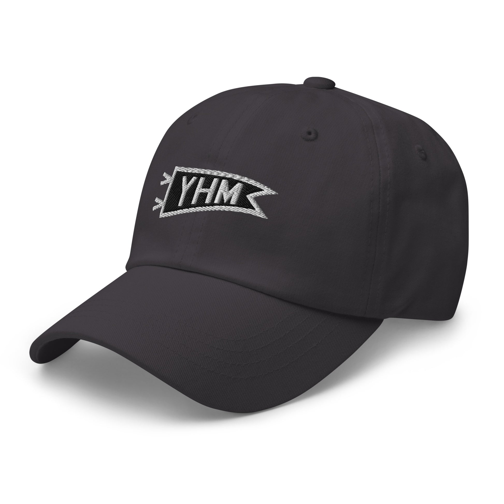 Pennant Baseball Cap - Black & White • YHM Hamilton • YHM Designs - Image 01