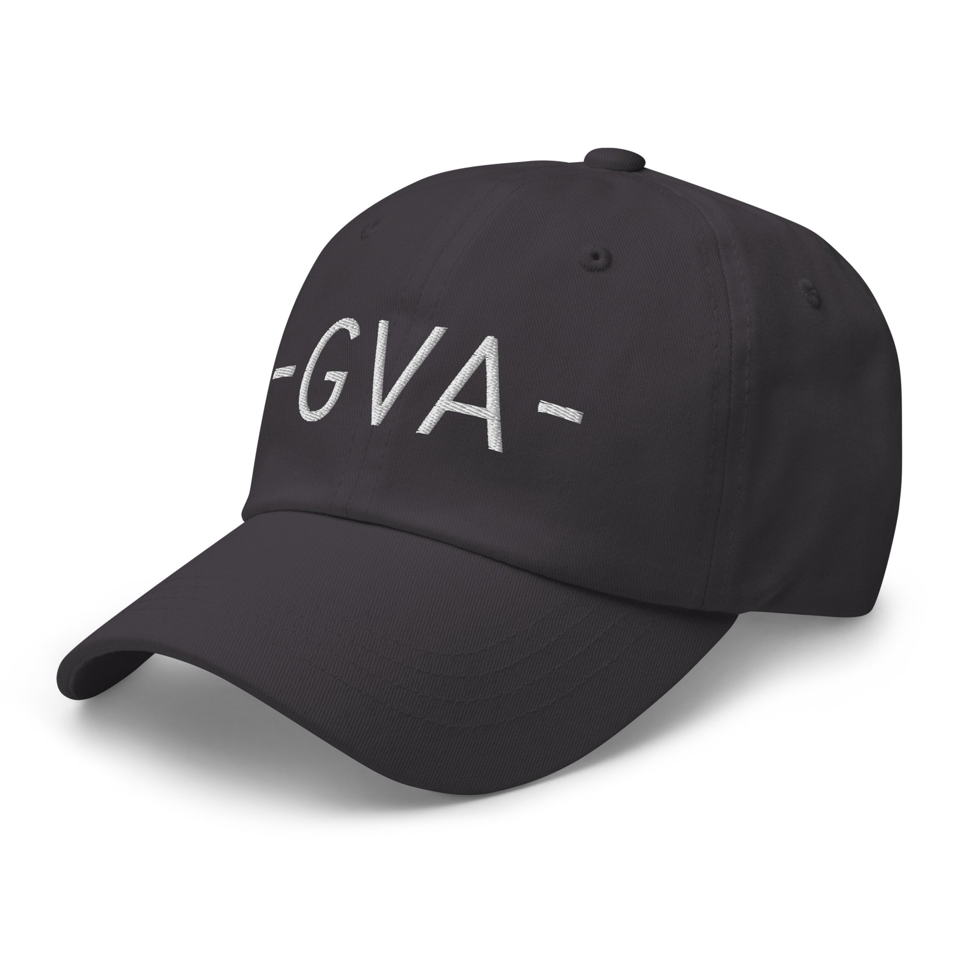 GVA Geneva Baseball Cap • Minimalist Lettering in White • YHM Designs - Image 20