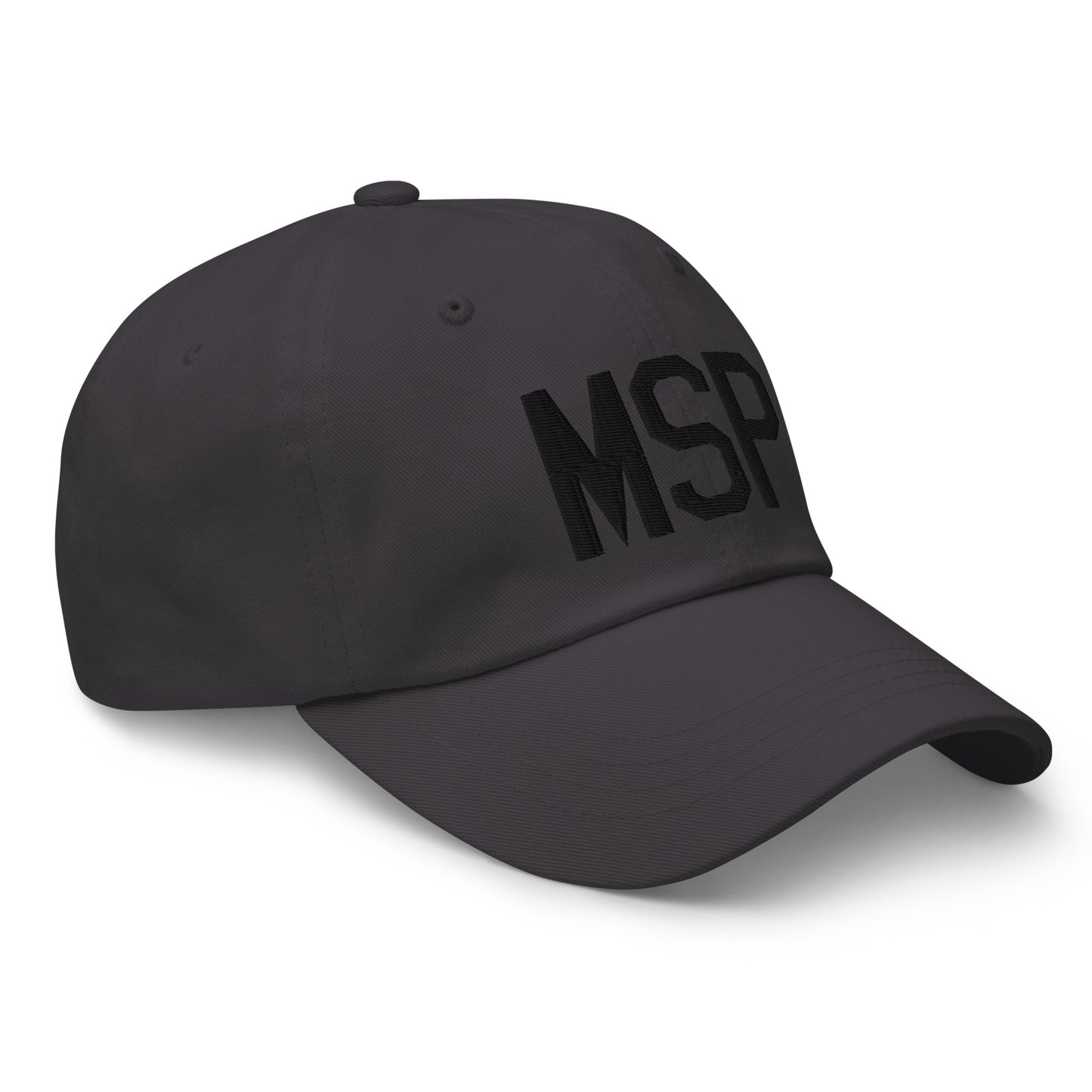 Airport Code Baseball Cap - Black • MSP Minneapolis • YHM Designs - Image 14
