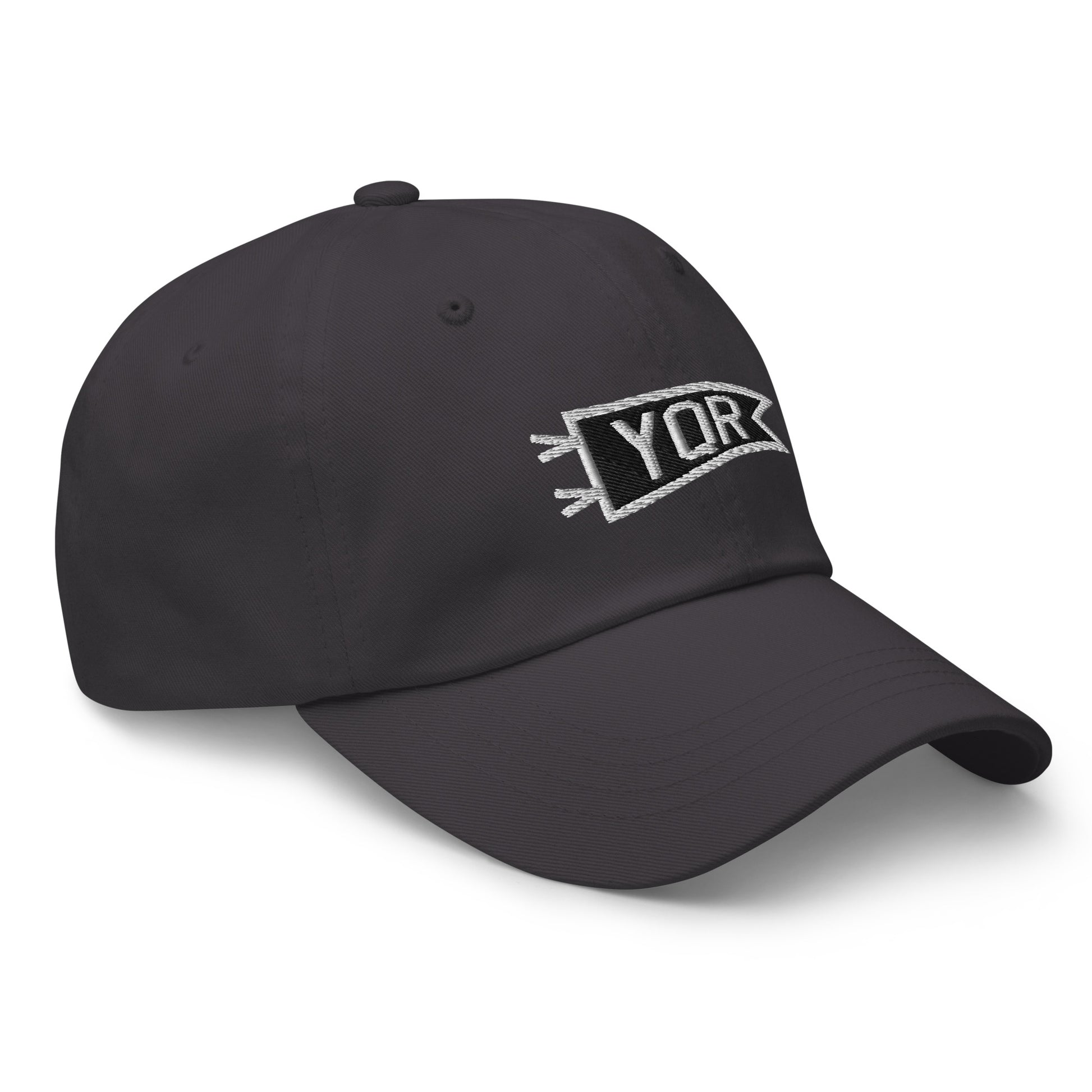 Pennant Baseball Cap - Black & White • YQR Regina • YHM Designs - Image 17