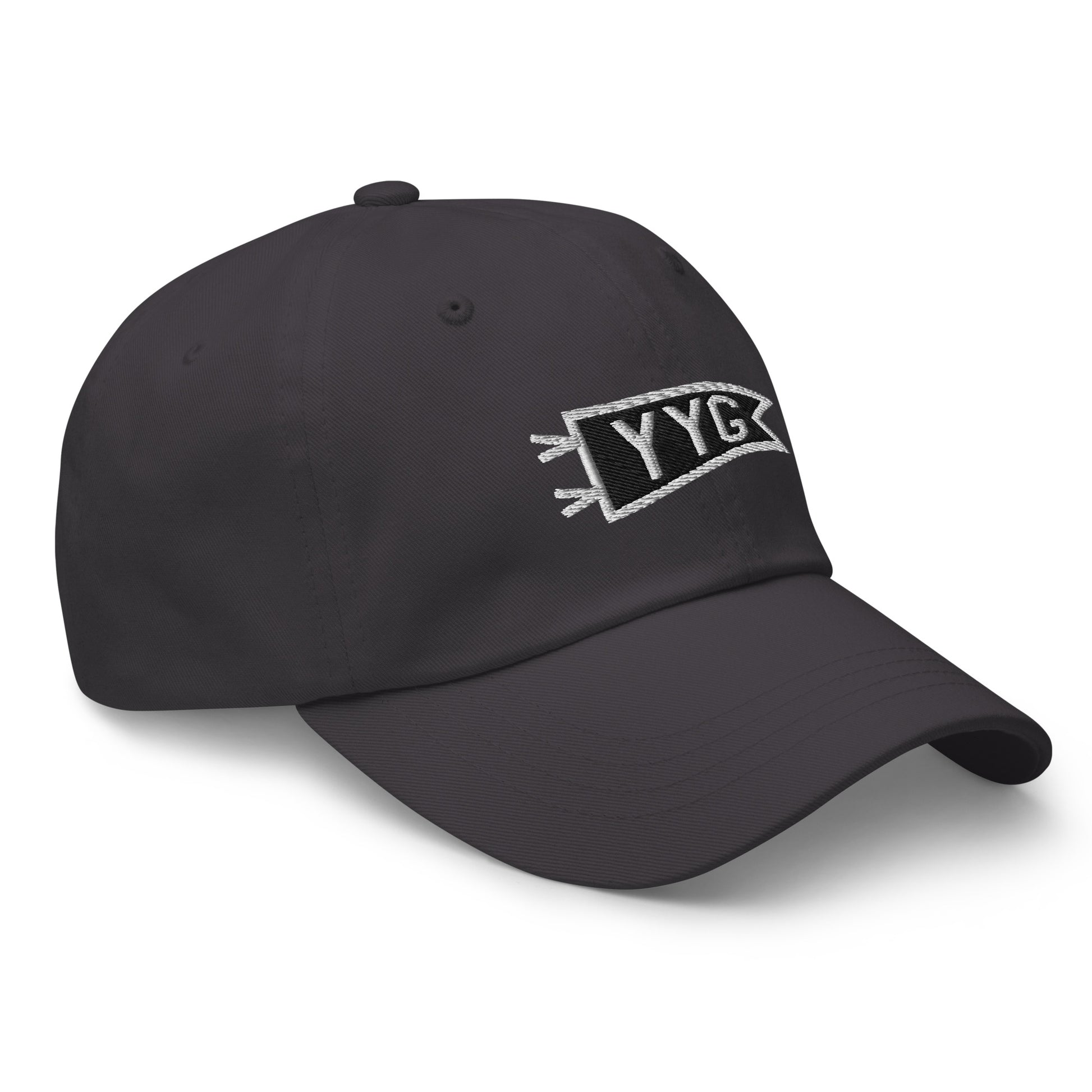 Pennant Baseball Cap - Black & White • YYG Charlottetown • YHM Designs - Image 17