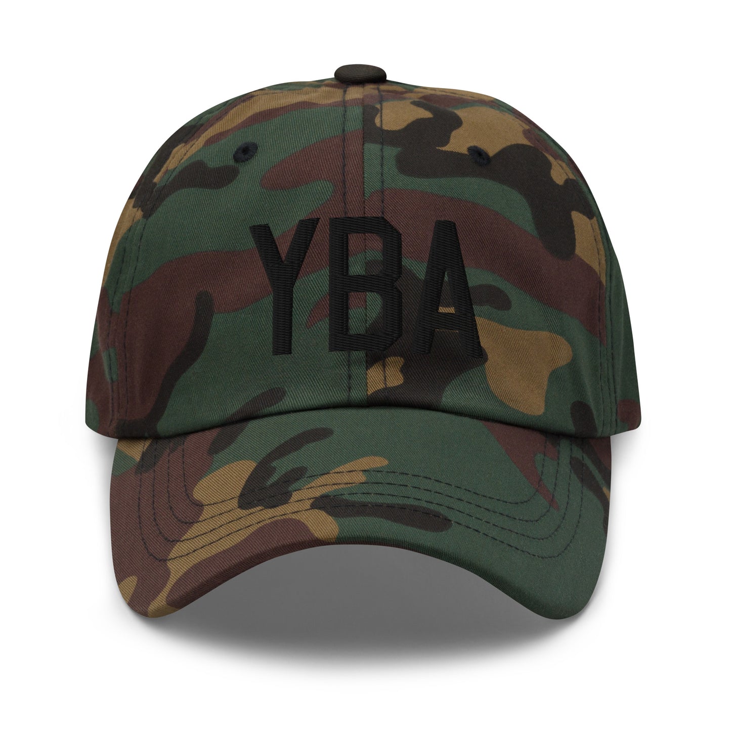 Airport Code Baseball Cap - Black • YBA Banff • YHM Designs - Image 15
