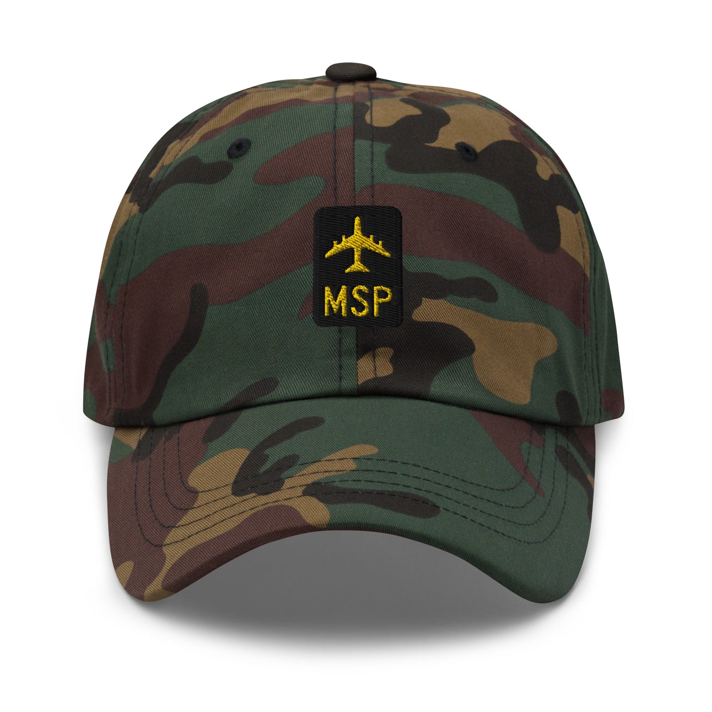 Jetliner Baseball Cap • Green Camo • MSP Minneapolis Souvenir • YHM Designs - Image 07