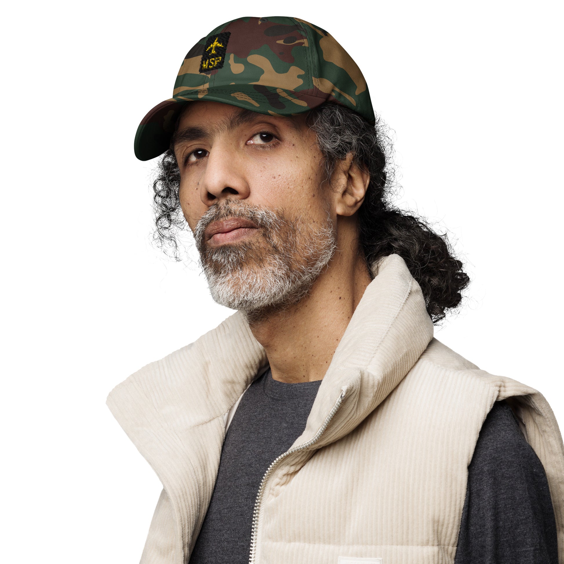 Jetliner Baseball Cap • Green Camo • MSP Minneapolis Souvenir • YHM Designs - Image 04