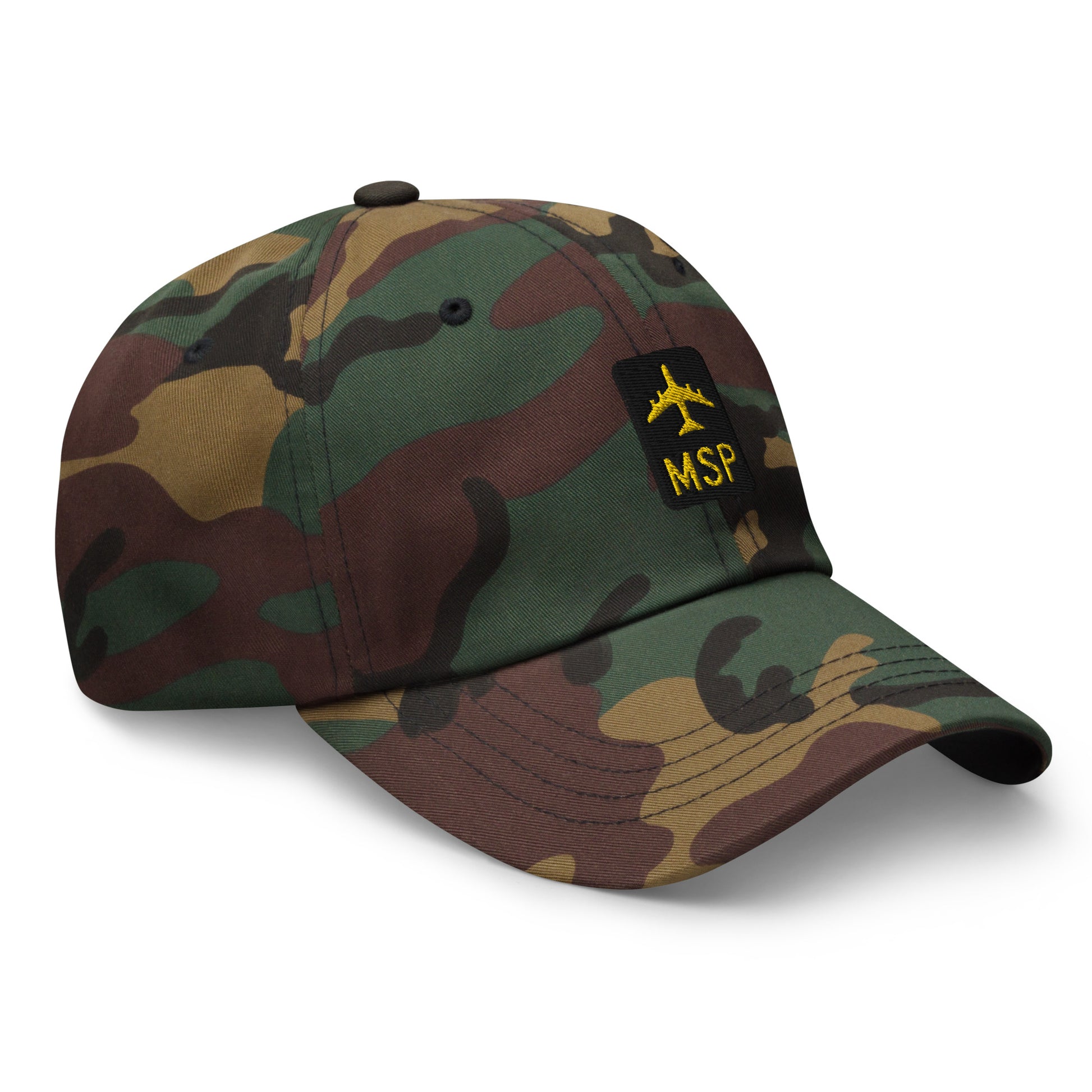 Jetliner Baseball Cap • Green Camo • MSP Minneapolis Souvenir • YHM Designs - Image 08