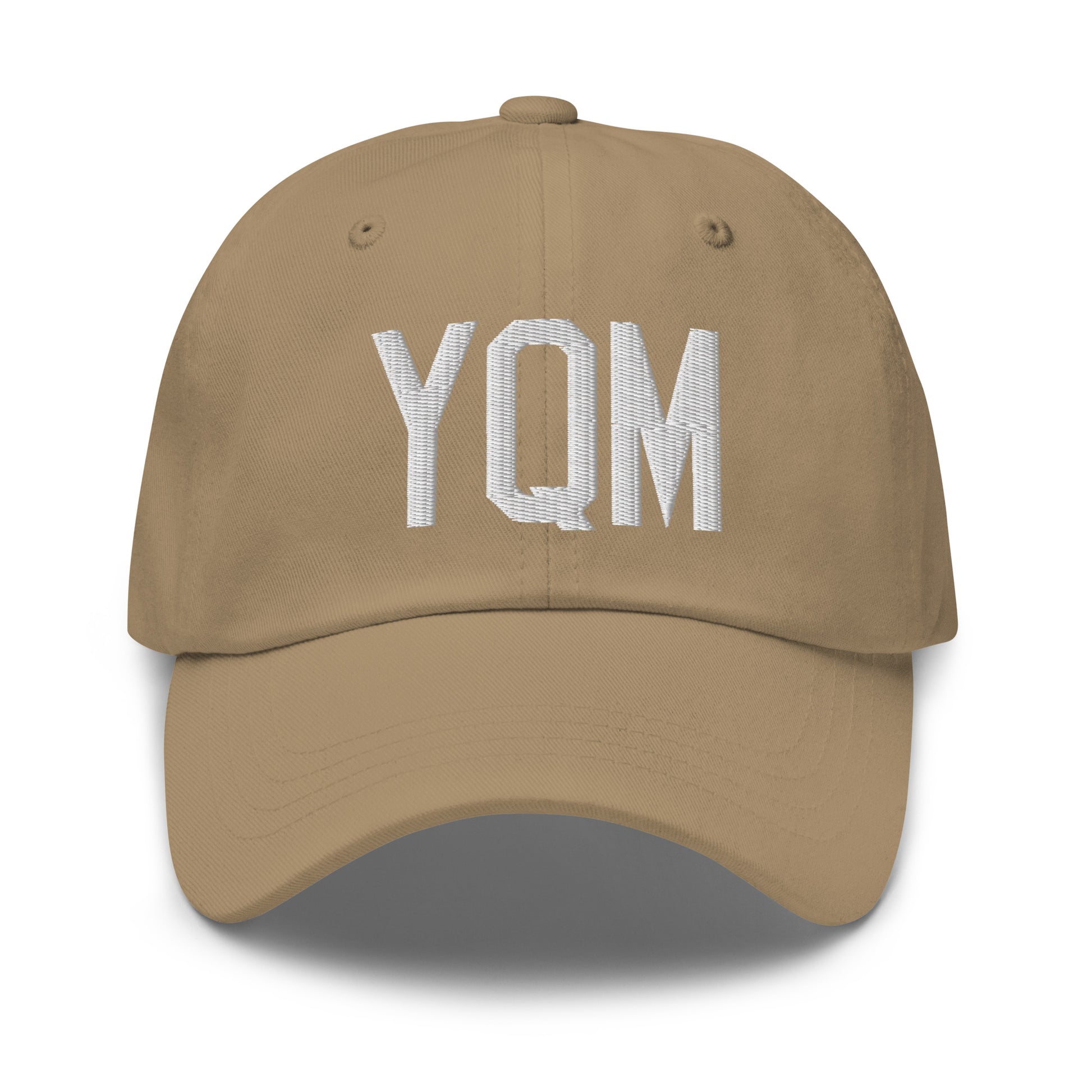 Airport Code Baseball Cap - White • YQM Moncton • YHM Designs - Image 22