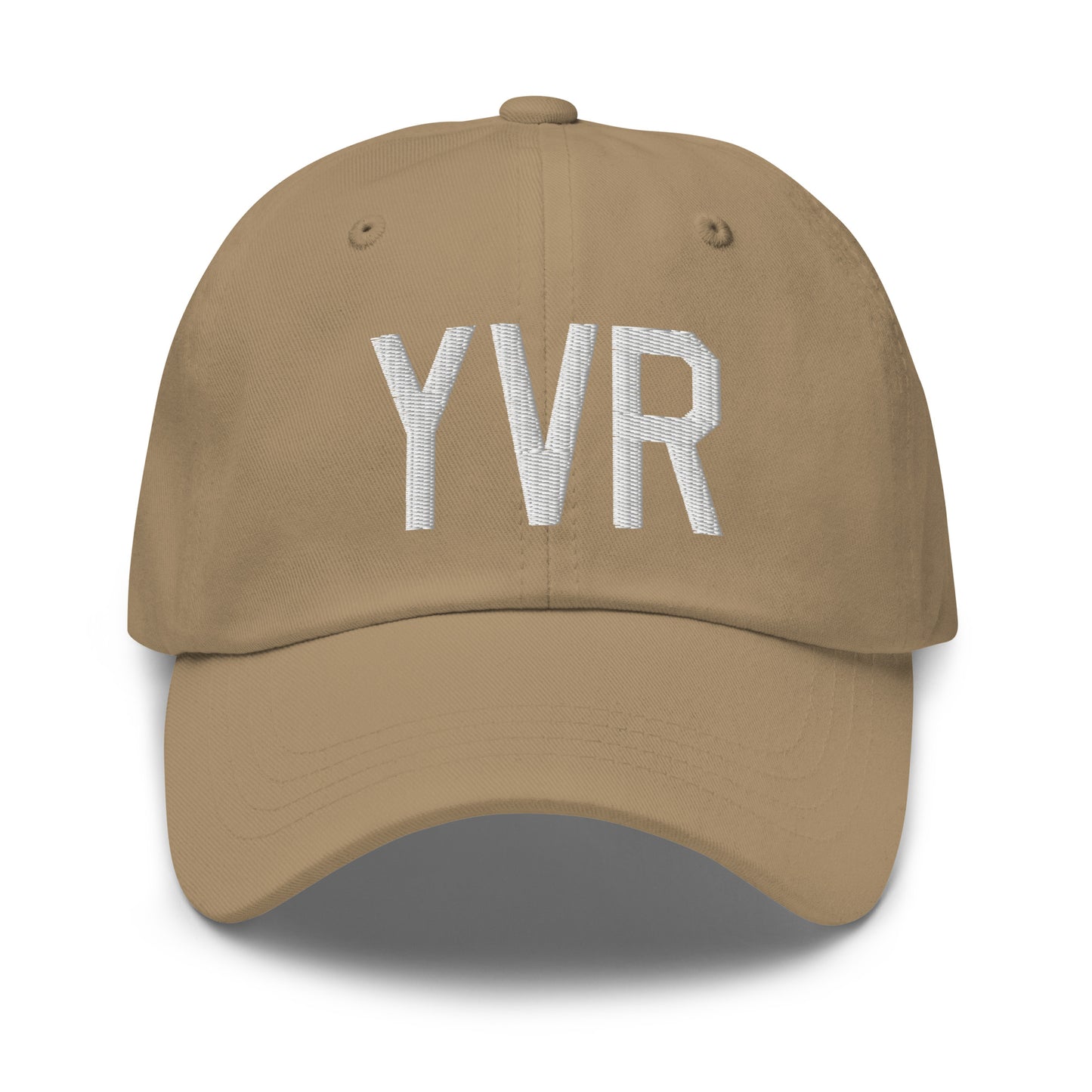 Airport Code Baseball Cap - White • YVR Vancouver • YHM Designs - Image 22