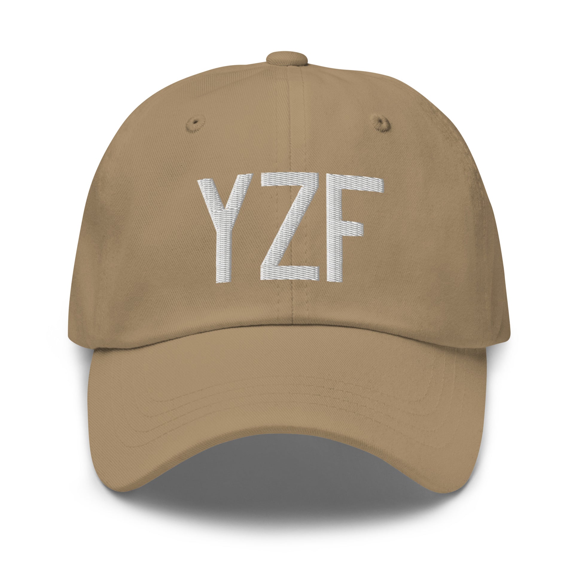 Airport Code Baseball Cap - White • YZF Yellowknife • YHM Designs - Image 22