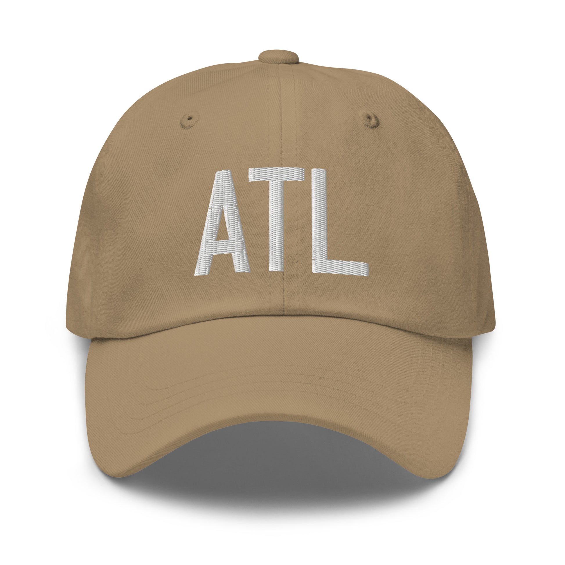 Airport Code Baseball Cap - White • ATL Atlanta • YHM Designs - Image 22