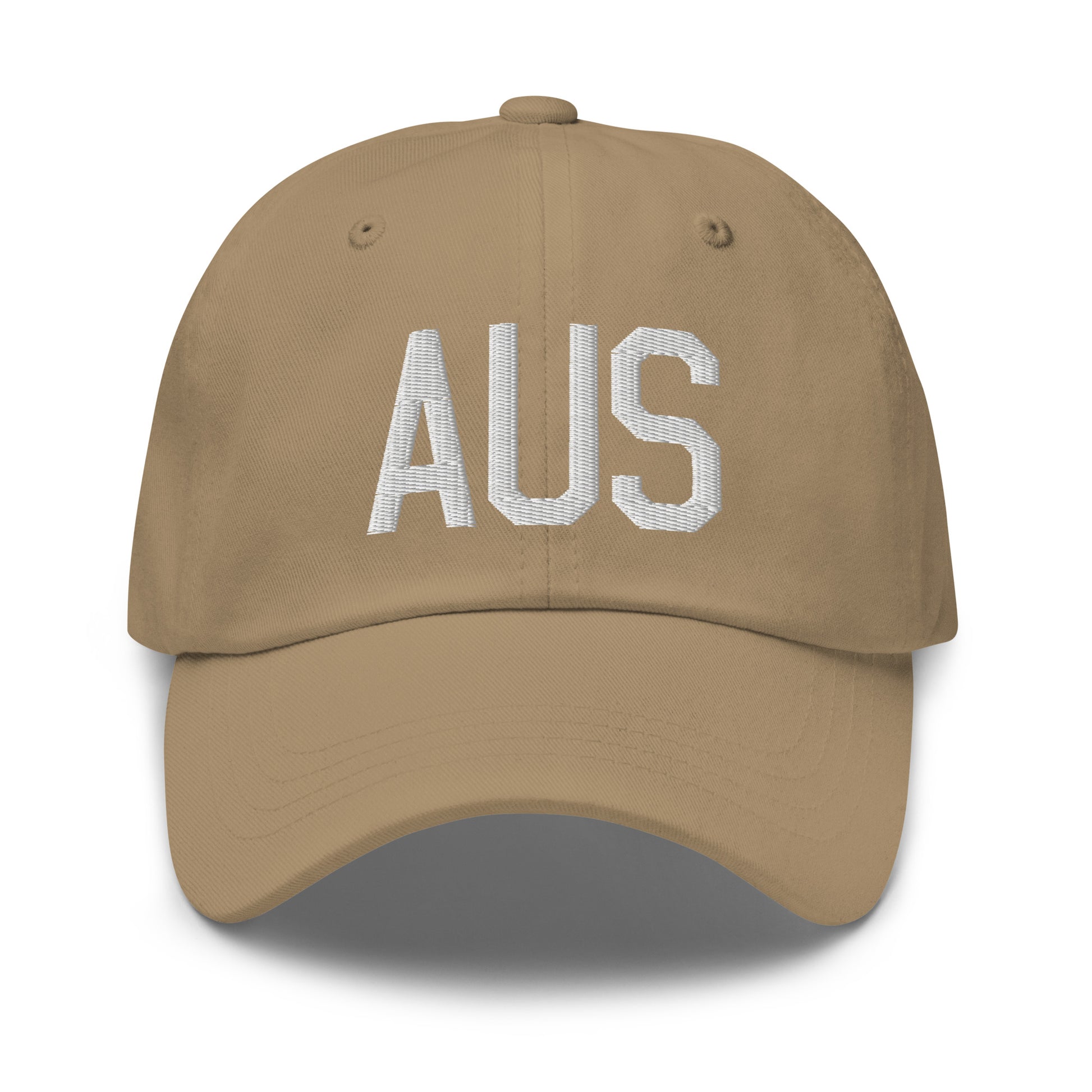 Airport Code Baseball Cap - White • AUS Austin • YHM Designs - Image 22