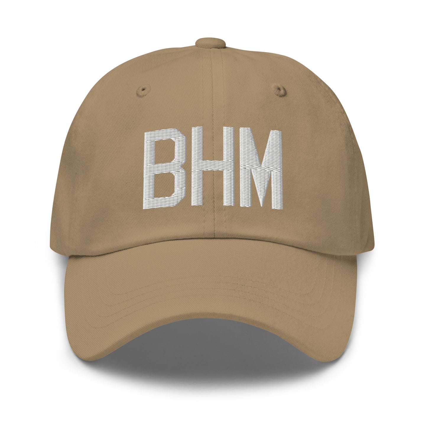 Airport Code Baseball Cap - White • BHM Birmingham • YHM Designs - Image 22
