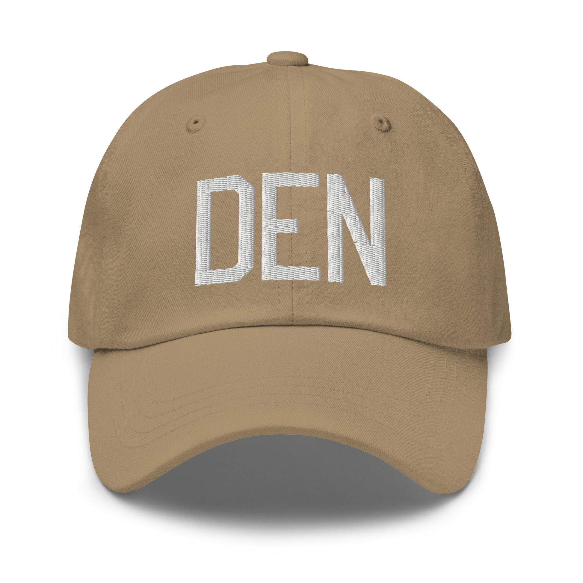 Airport Code Baseball Cap - White • DEN Denver • YHM Designs - Image 22