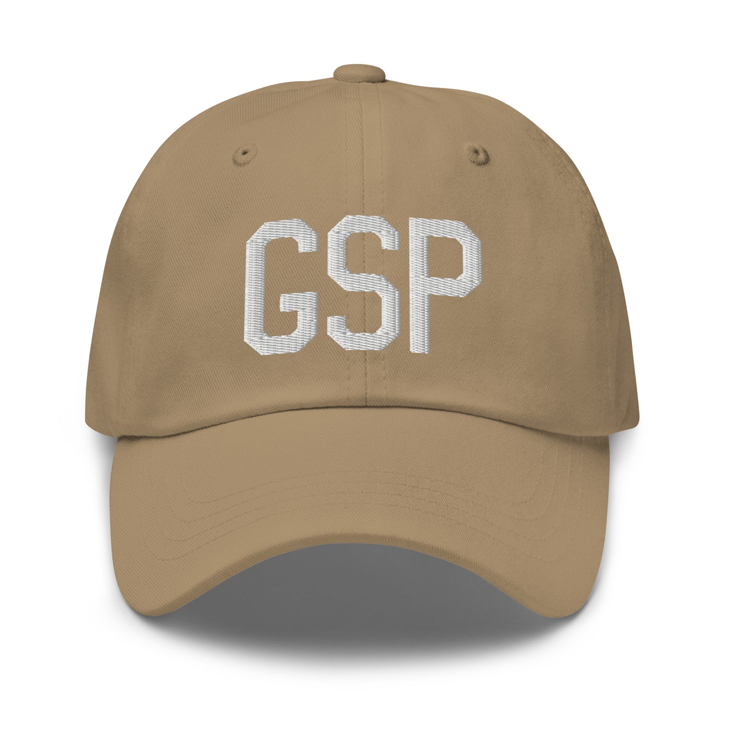 Airport Code Baseball Cap - White • GSP Greenville • YHM Designs - Image 22