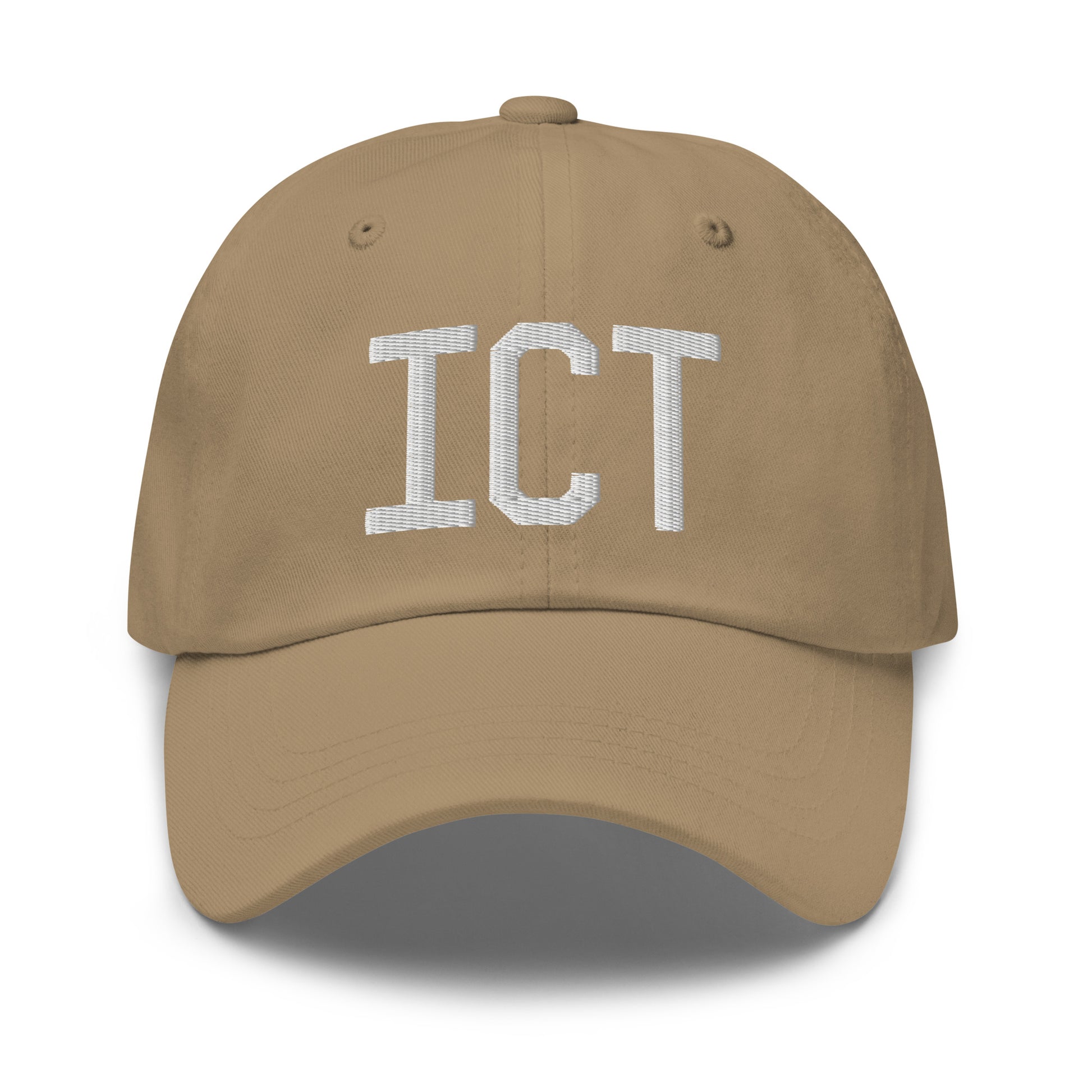 Airport Code Baseball Cap - White • ICT Wichita • YHM Designs - Image 22