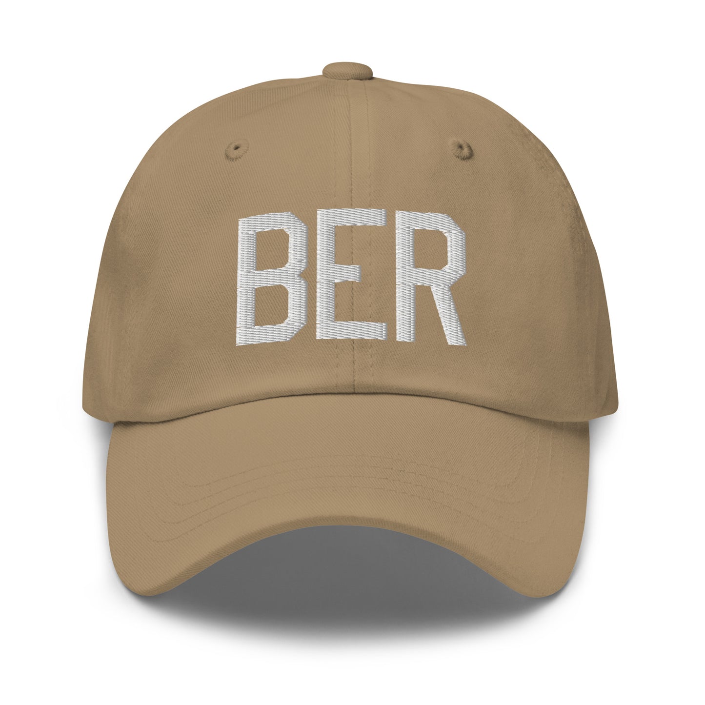 Airport Code Baseball Cap - White • BER Berlin • YHM Designs - Image 22