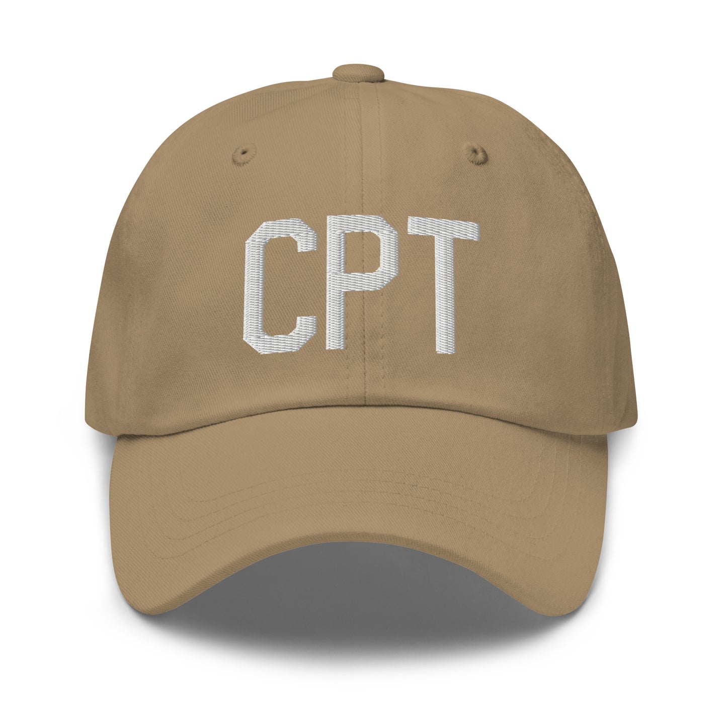 Airport Code Baseball Cap - White • CPT Cape Town • YHM Designs - Image 22