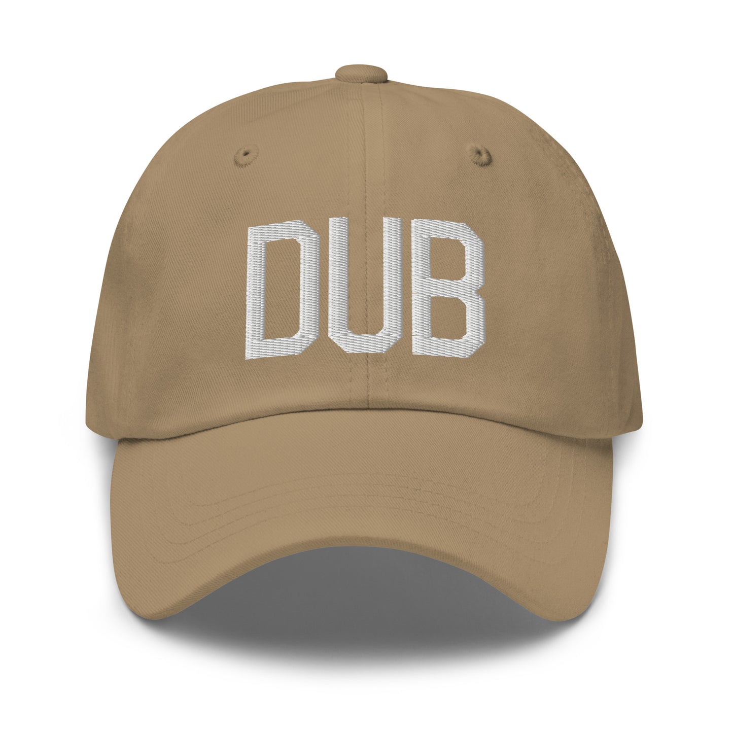 Airport Code Baseball Cap - White • DUB Dublin • YHM Designs - Image 22