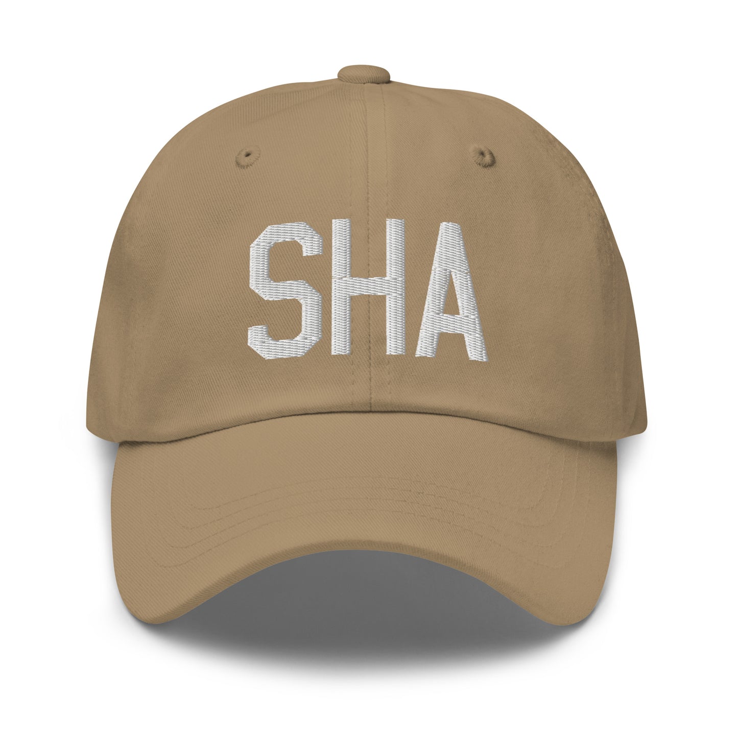 Airport Code Baseball Cap - White • SHA Shanghai • YHM Designs - Image 22