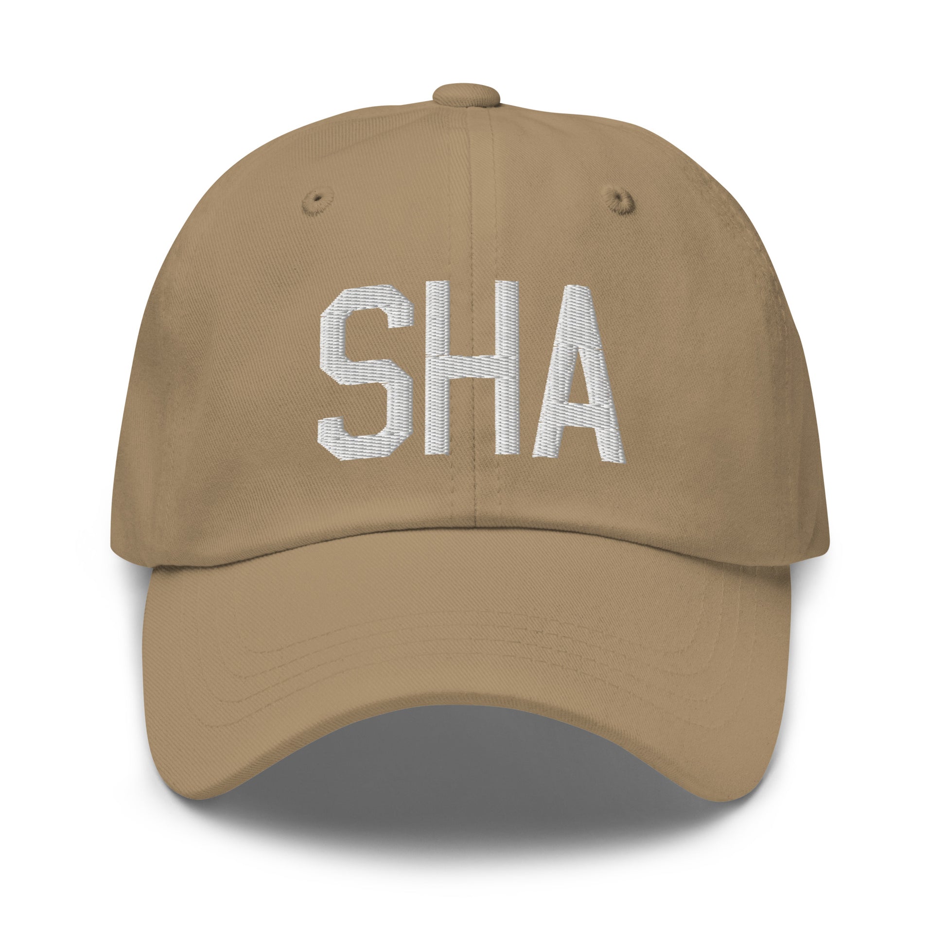 Airport Code Baseball Cap - White • SHA Shanghai • YHM Designs - Image 22