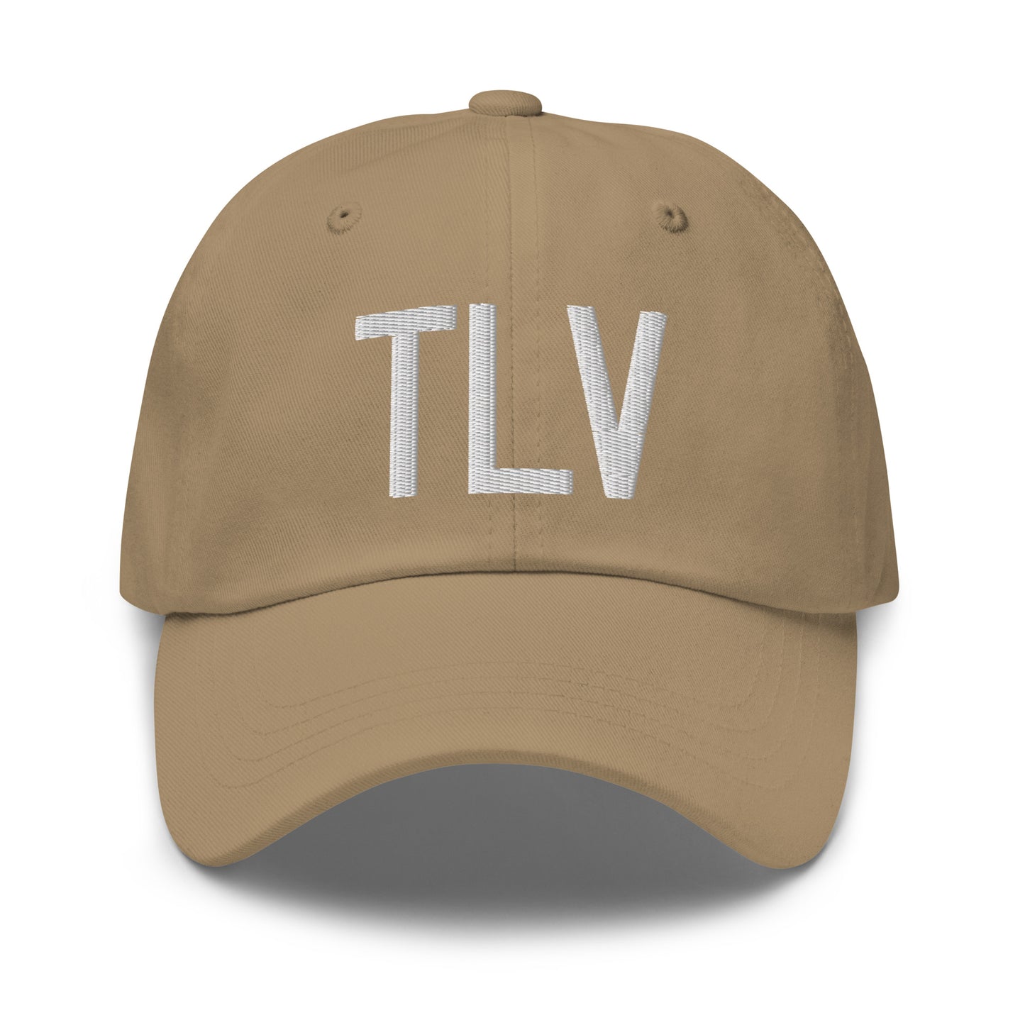 Airport Code Baseball Cap - White • TLV Tel Aviv • YHM Designs - Image 22