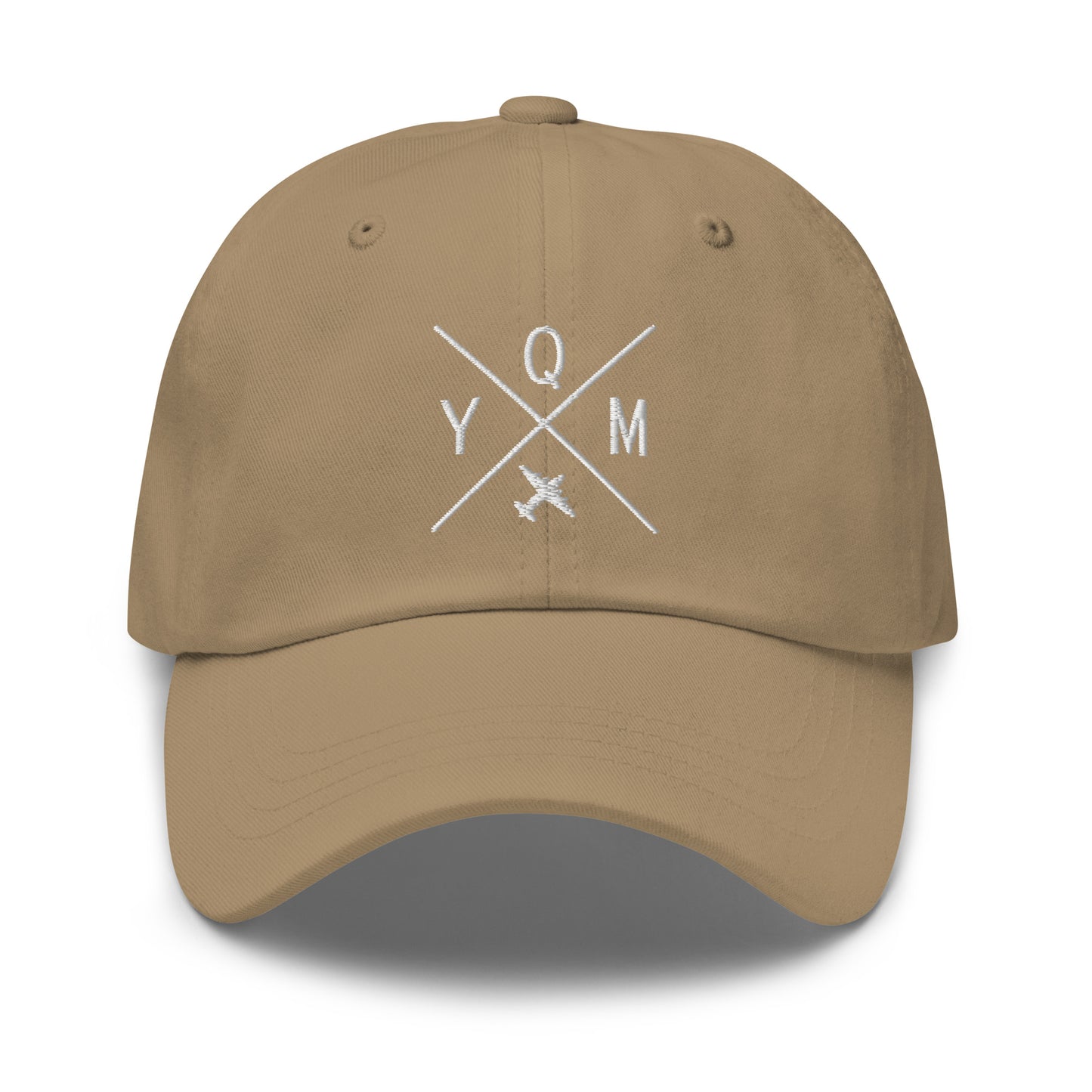 Crossed-X Dad Hat - White • YQM Moncton • YHM Designs - Image 15